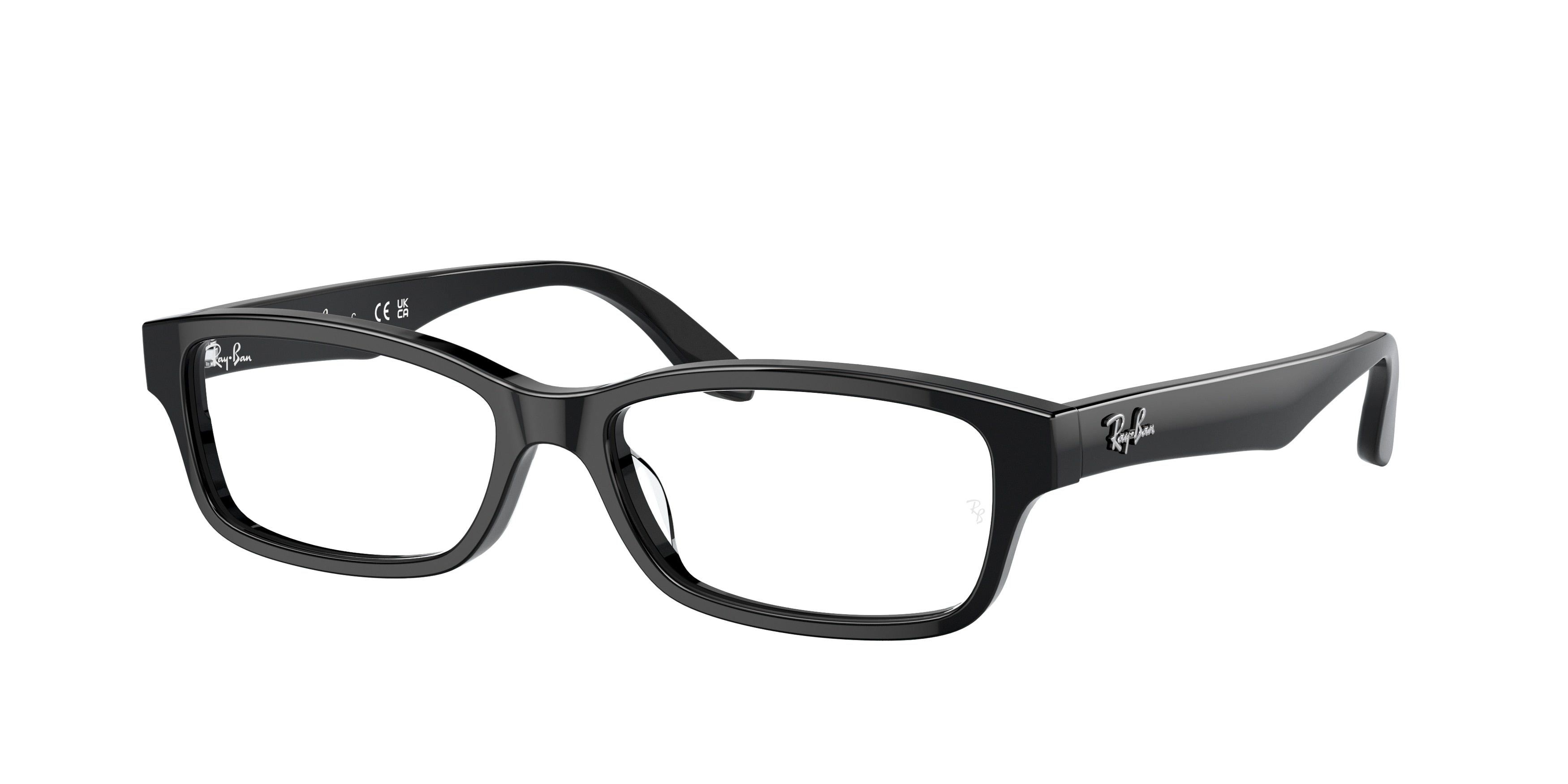 Ray-Ban Optical RX5415D Rectangle Eyeglasses  2000-Black 55-145-16 - Color Map Black