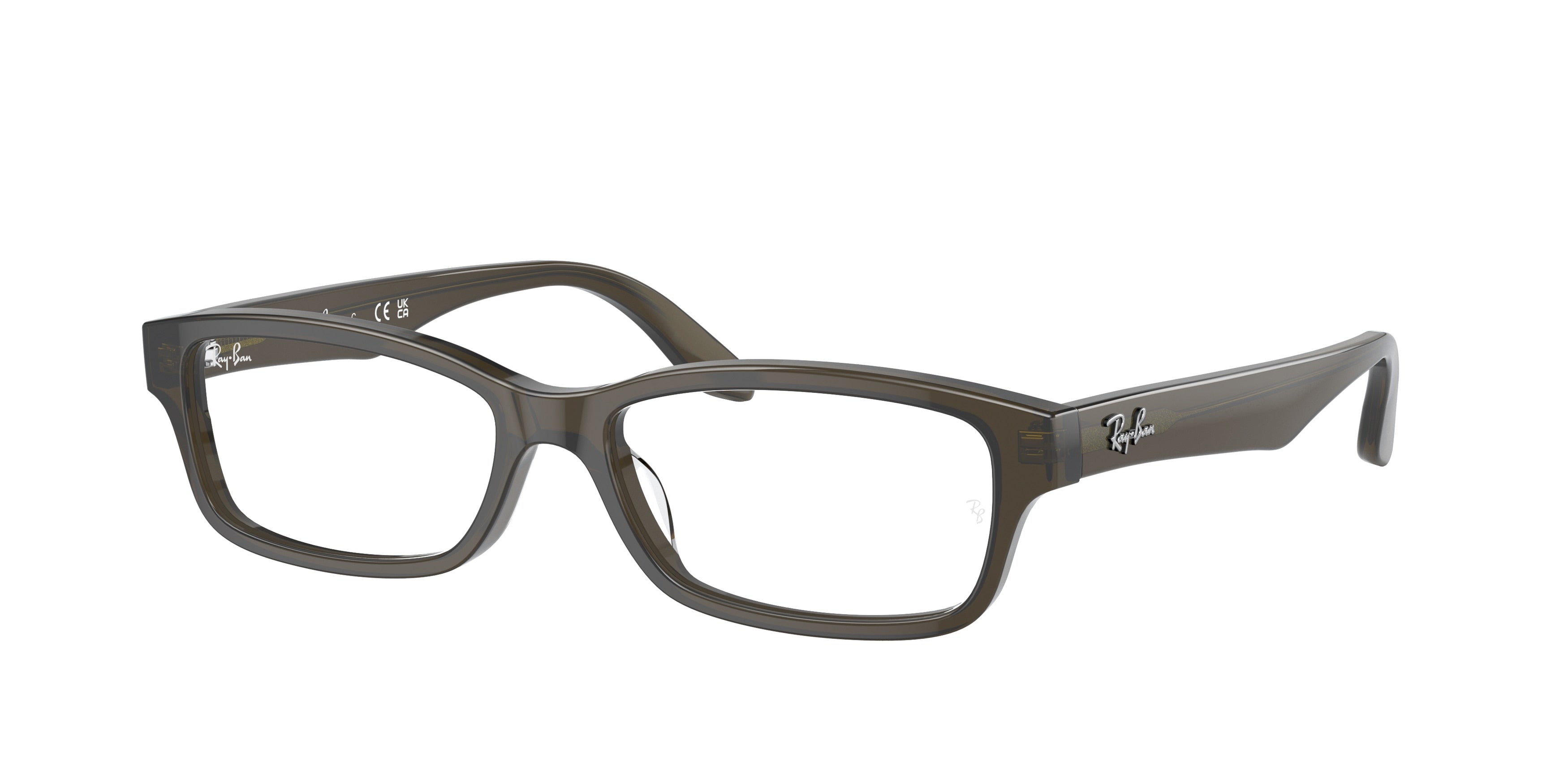 Ray-Ban Optical RX5415D Rectangle Eyeglasses  8218-Transparent Green 55-145-16 - Color Map Green