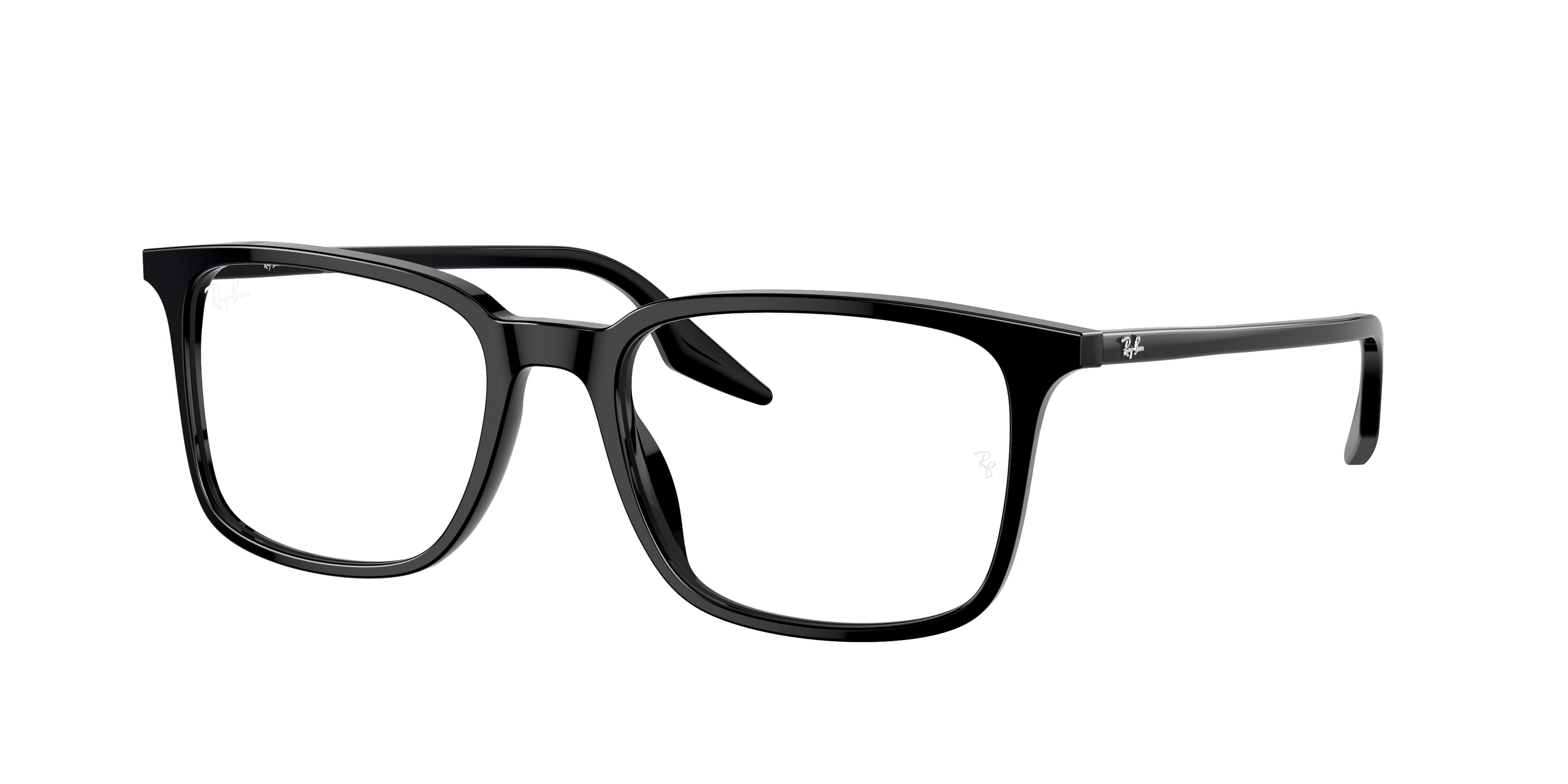 Ray-Ban Optical RX5421F Rectangle Eyeglasses  2000-Black 55-145-19 - Color Map Black