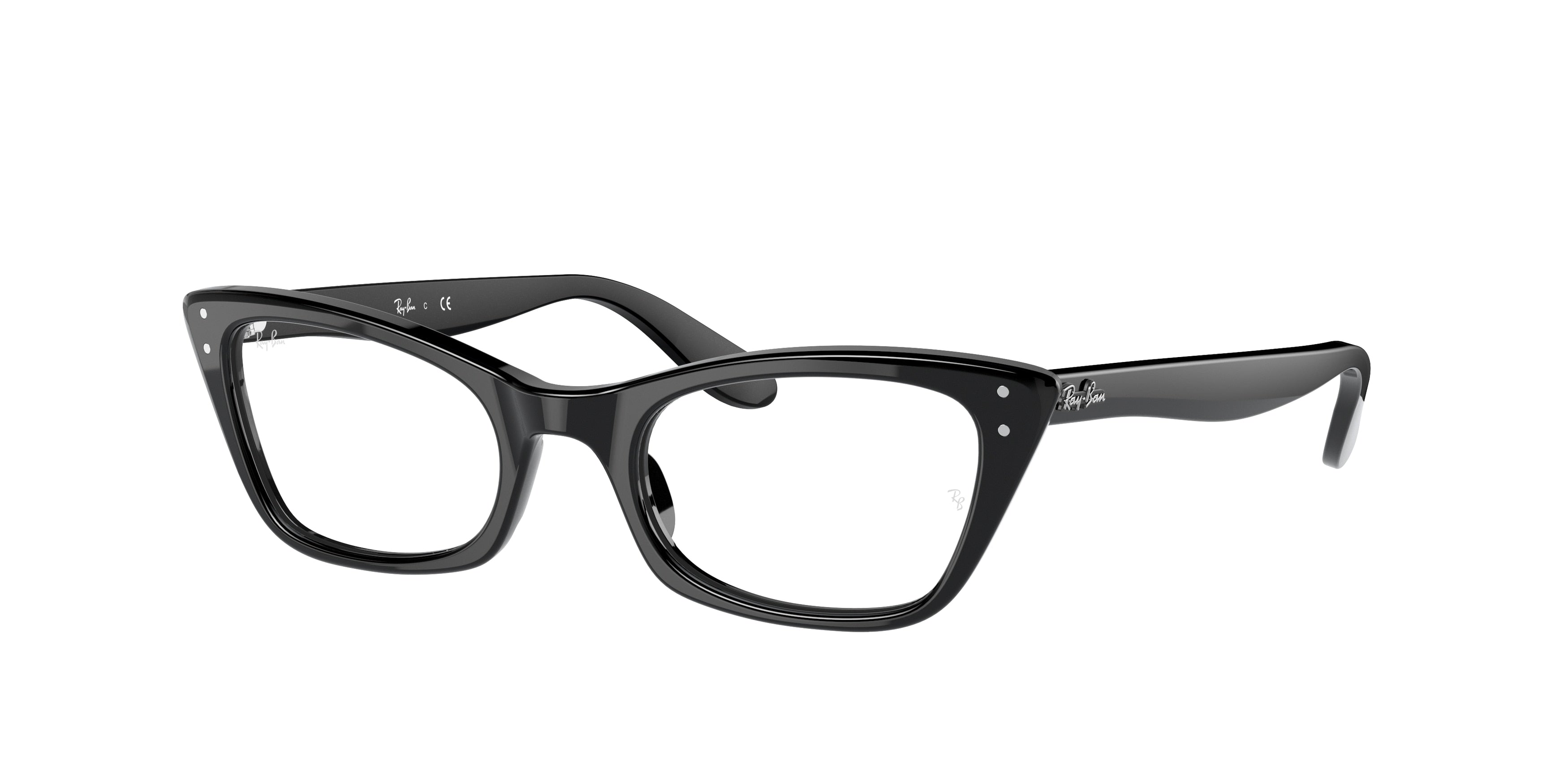 Ray-Ban Optical LADY BURBANK RX5499 Cat Eye Eyeglasses  2000-Black 51-140-20 - Color Map Black