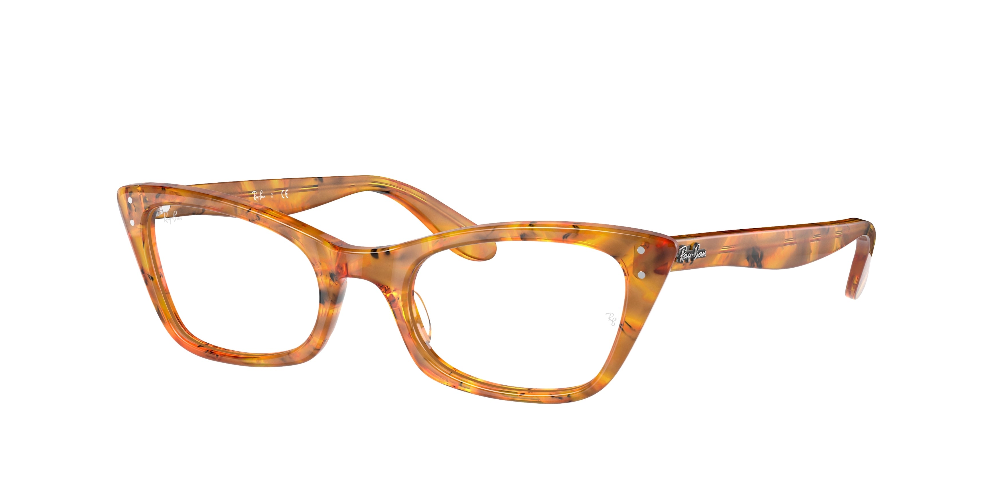 Ray-Ban Optical LADY BURBANK RX5499 Cat Eye Eyeglasses  8144-Tortoise 51-140-20 - Color Map Tortoise