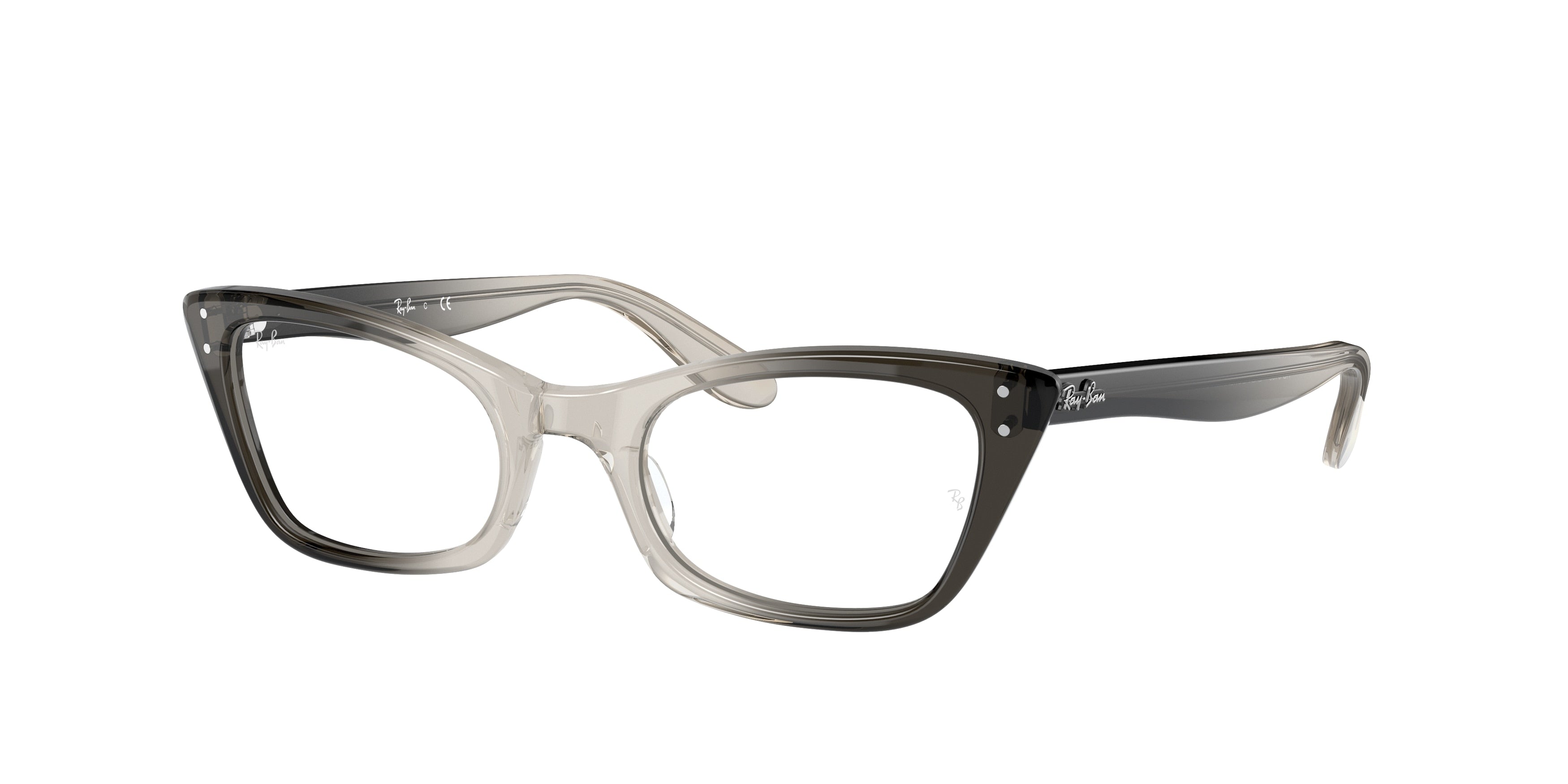 Ray-Ban Optical LADY BURBANK RX5499 Cat Eye Eyeglasses  8149-Transparent Grey 49-140-20 - Color Map Grey