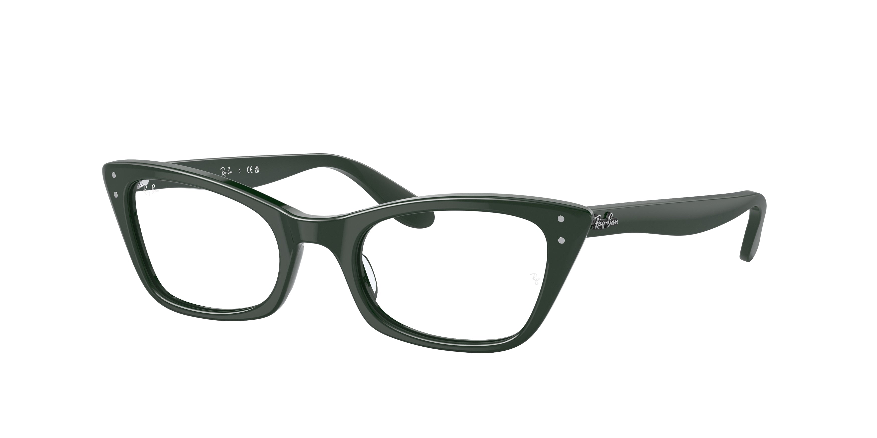 Ray-Ban Optical LADY BURBANK RX5499 Cat Eye Eyeglasses  8226-Green 51-140-20 - Color Map Green