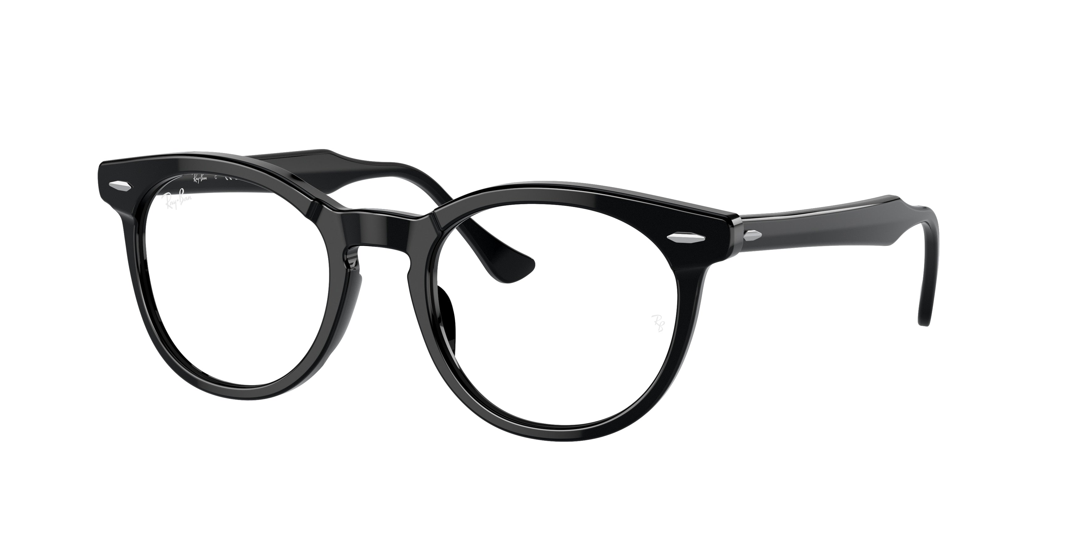 Ray-Ban Optical EAGLEEYE RX5598F Square Eyeglasses  2000-Black 51-145-21 - Color Map Black