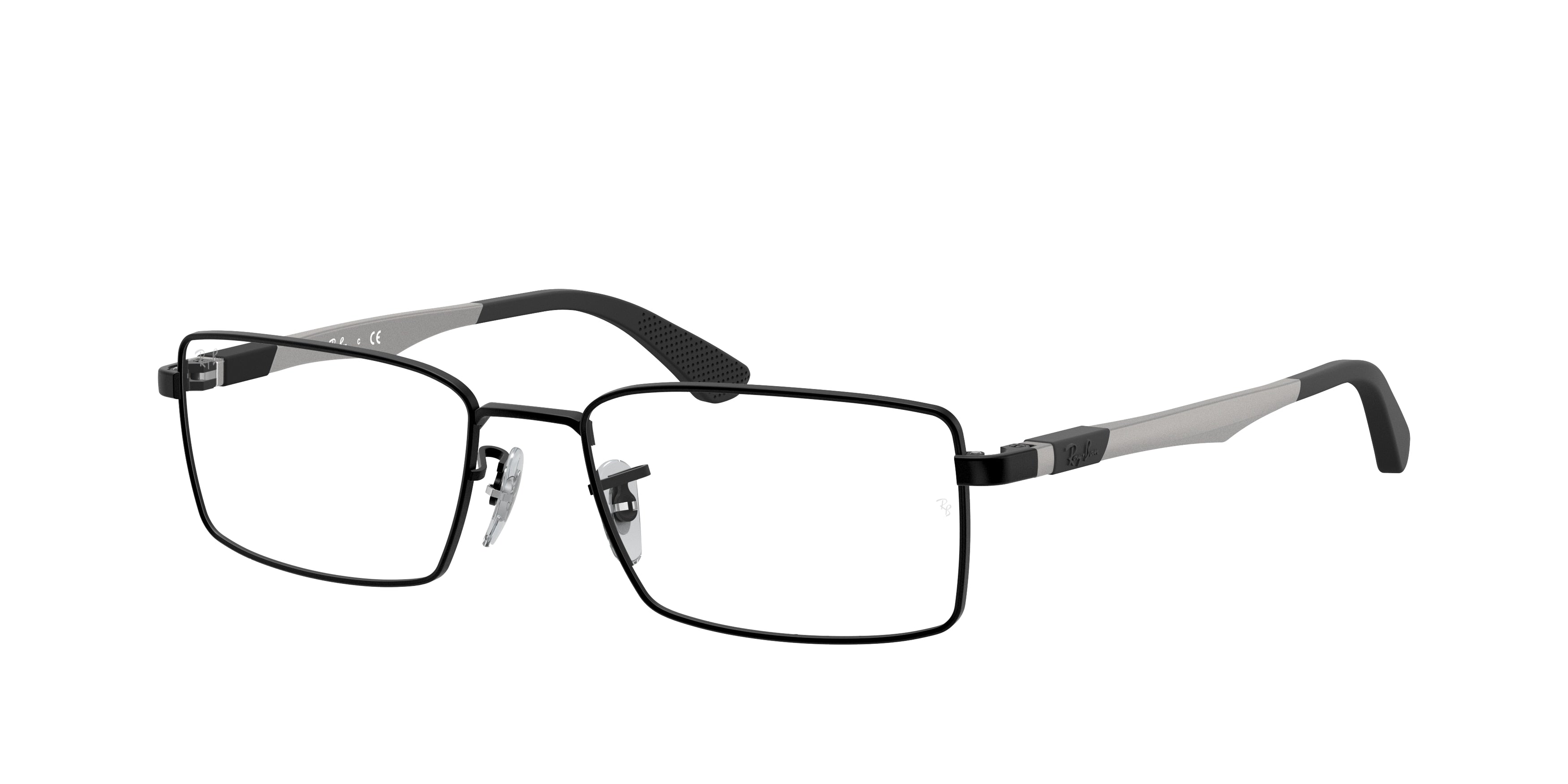 Ray-Ban Optical RX6275 Rectangle Eyeglasses  2503-Black 54-145-17 - Color Map Black