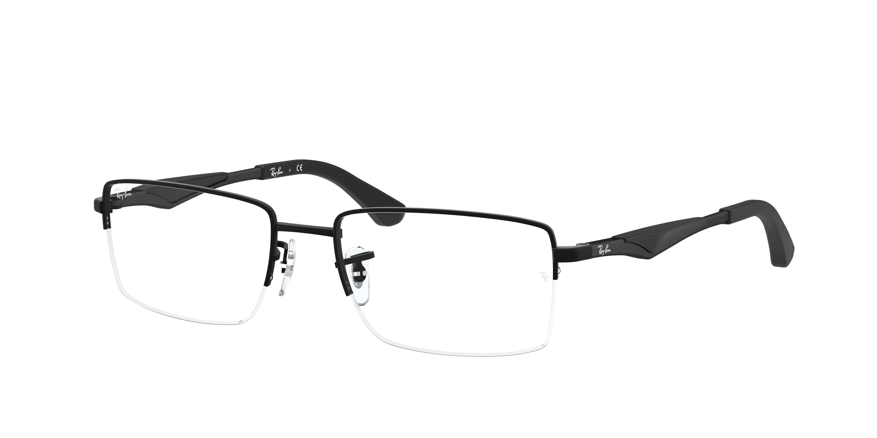 Ray-Ban Optical RX6285 Rectangle Eyeglasses  2503-Black 53-140-18 - Color Map Black