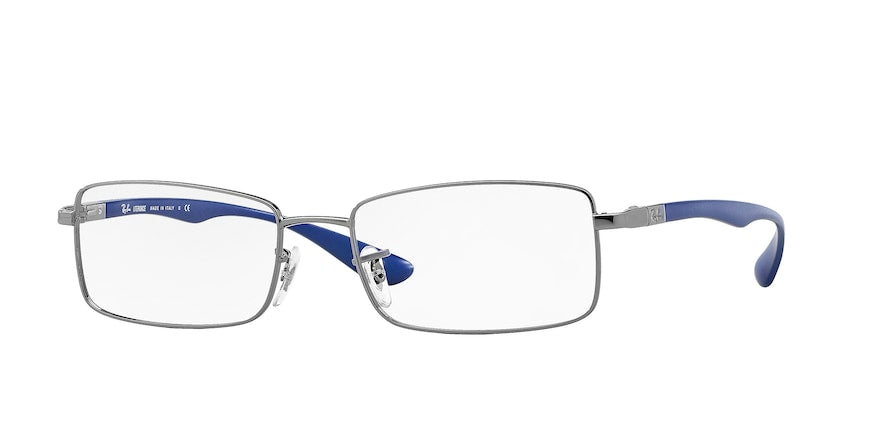 Ray-Ban Optical RX6286 Rectangle Eyeglasses  2502-GUNMETAL 54-17-140 - Color Map gunmetal