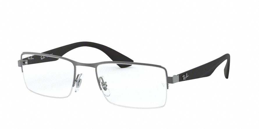 Ray-Ban Optical RX6331 Rectangle Eyeglasses  2620-MATTE GUNMETAL 54-19-145 - Color Map gunmetal
