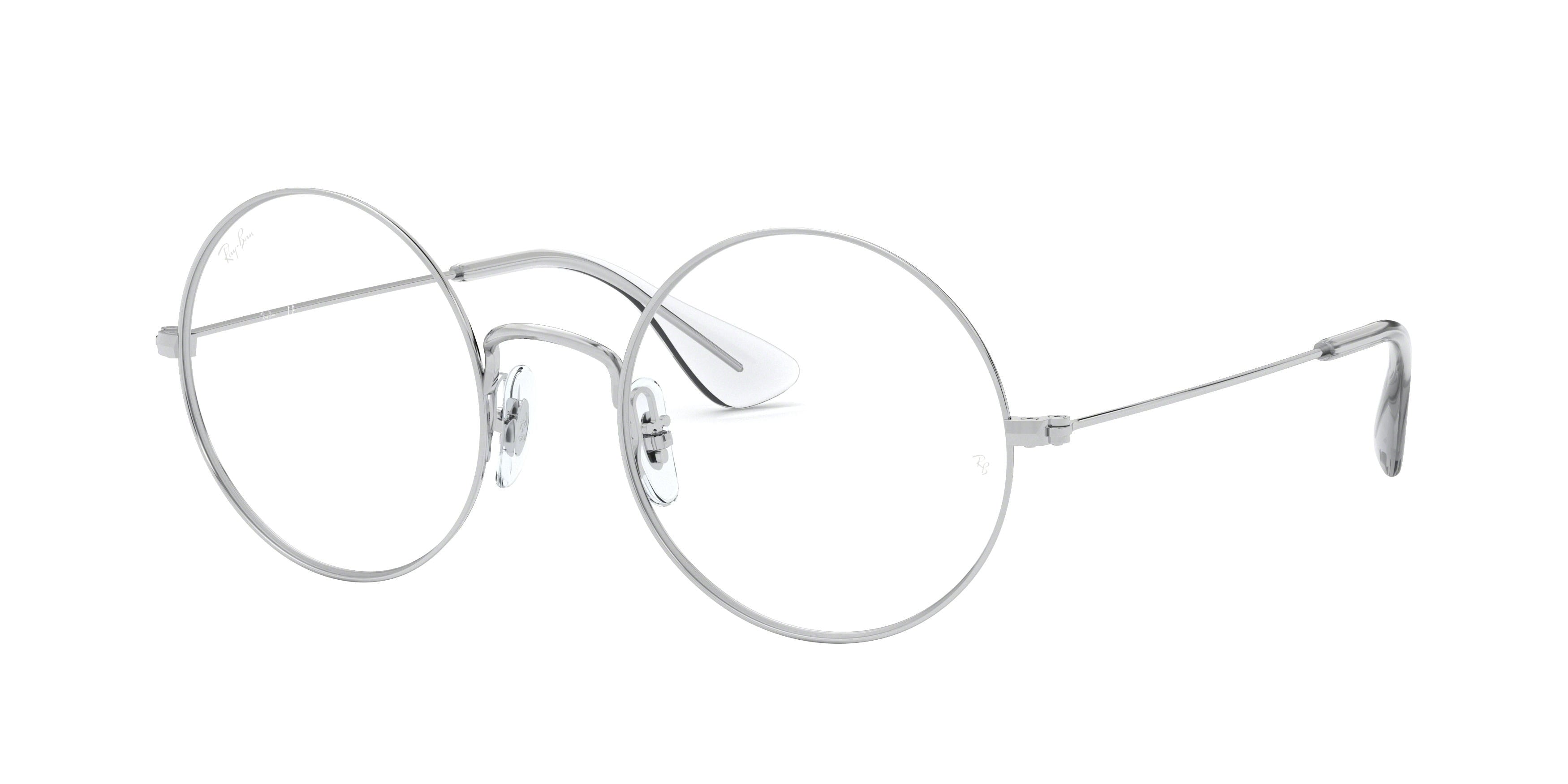 Ray-Ban Optical JA-JO RX6392 Round Eyeglasses  2968-Silver 53-145-20 - Color Map Silver