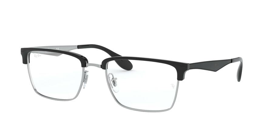 Ray-Ban Optical RX6397 Square Eyeglasses  2932-SILVER 54-19-145 - Color Map silver