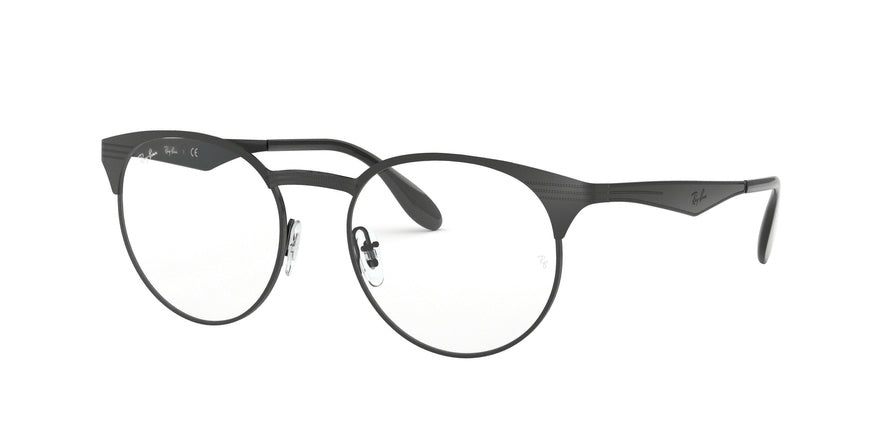 Ray-Ban Optical RX6406 Phantos Eyeglasses  2904-BLACK/MATTE BLACK 51-18-145 - Color Map black