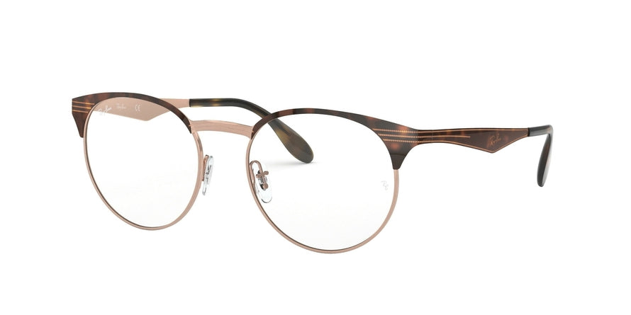 Ray-Ban Optical RX6406 Phantos Eyeglasses  2971-COPPER ON TOP HAVANA 49-18-140 - Color Map havana