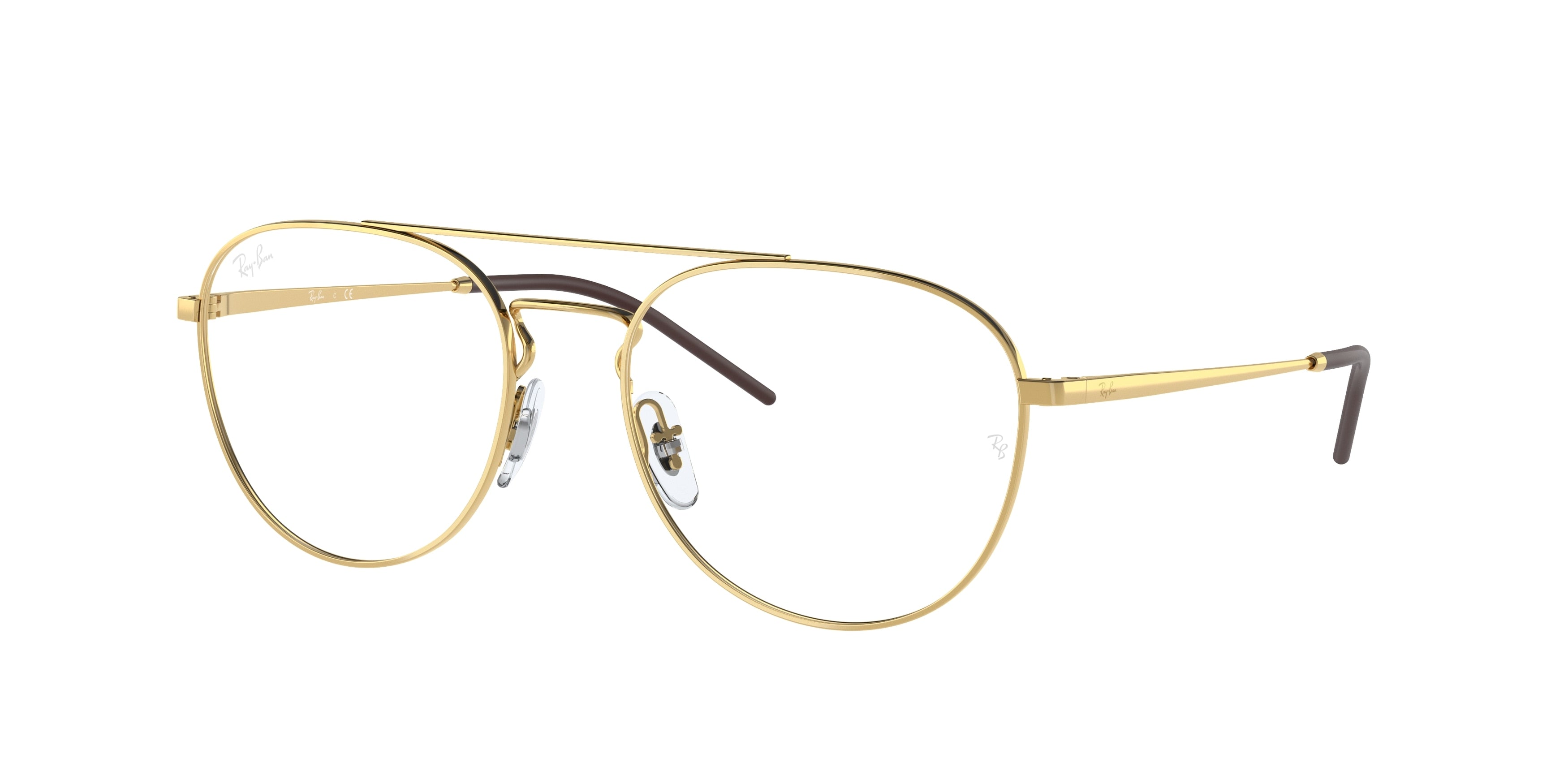 Ray-Ban Optical RX6414 Phantos Eyeglasses  2500-Gold 55-140-18 - Color Map Gold