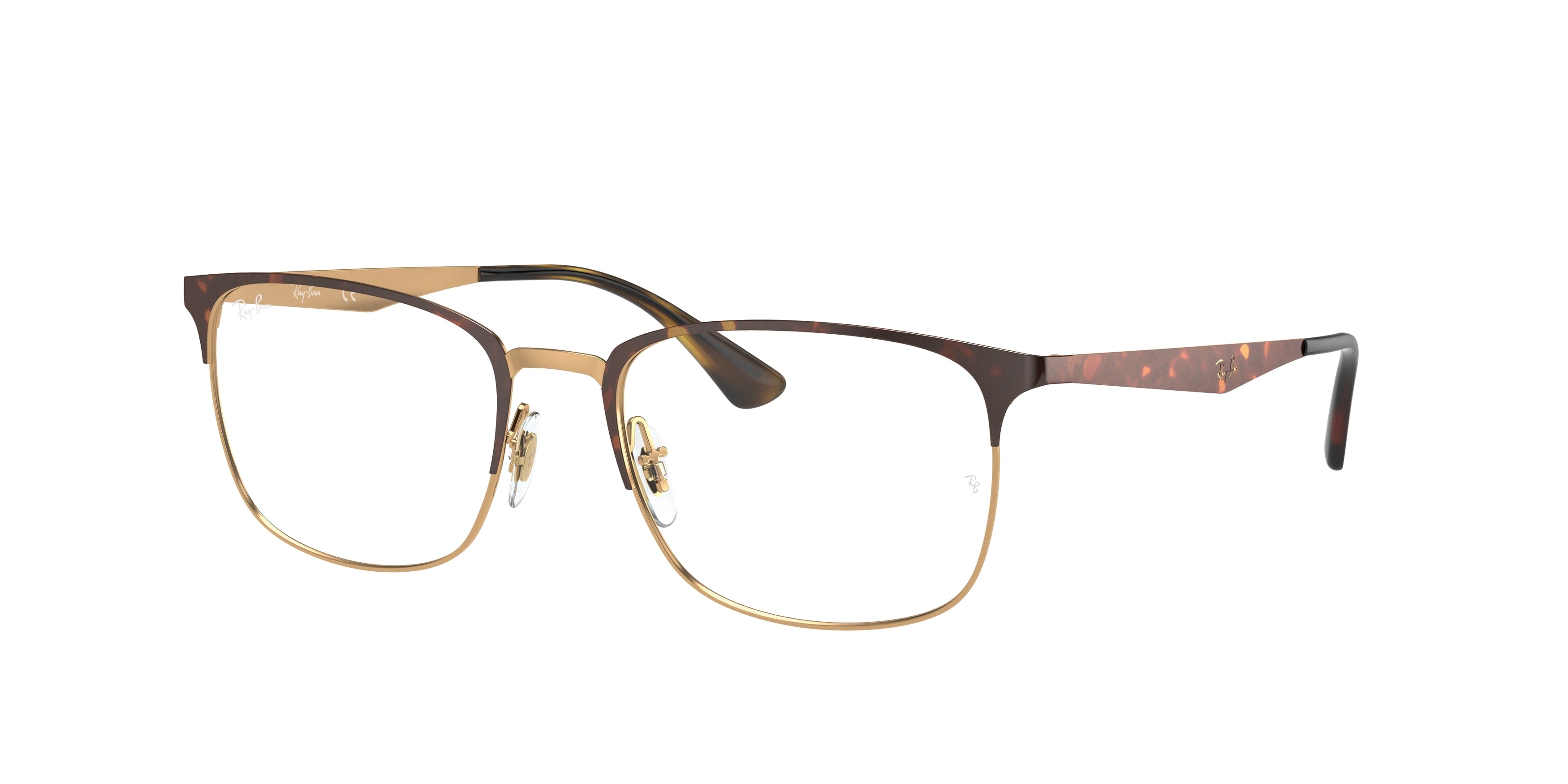 Ray-Ban Optical RX6421 Square Eyeglasses  3001-Tortoise 54-145-18 - Color Map Tortoise