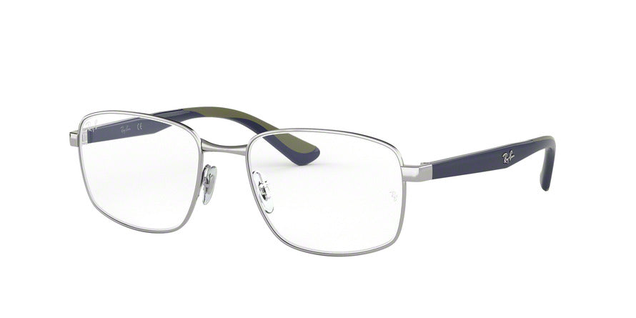 Ray-Ban Optical RX6423 Square Eyeglasses  3000-SILVER 55-18-145 - Color Map silver