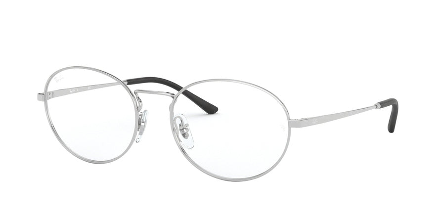 Ray-Ban Optical RX6439 Oval Eyeglasses  2501-SILVER 54-18-140 - Color Map silver