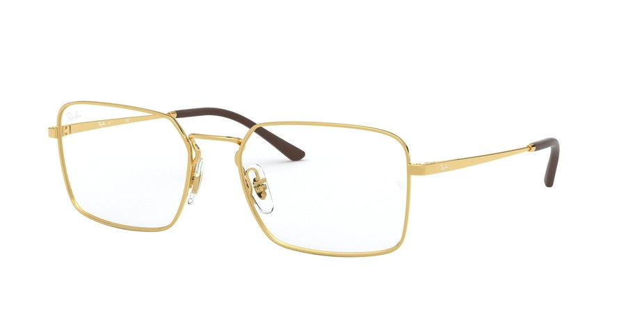 Ray-Ban Optical RX6440 Square Eyeglasses  2500-GOLD 55-18-140 - Color Map gold
