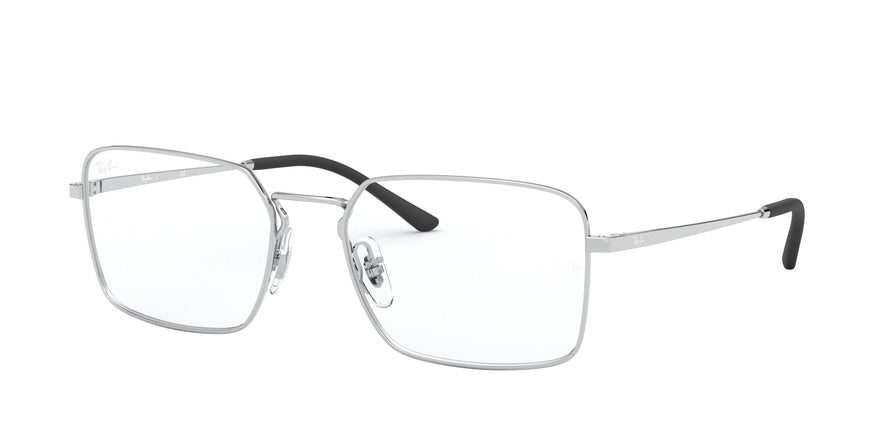 Ray-Ban Optical RX6440 Square Eyeglasses  2501-SILVER 55-18-140 - Color Map silver
