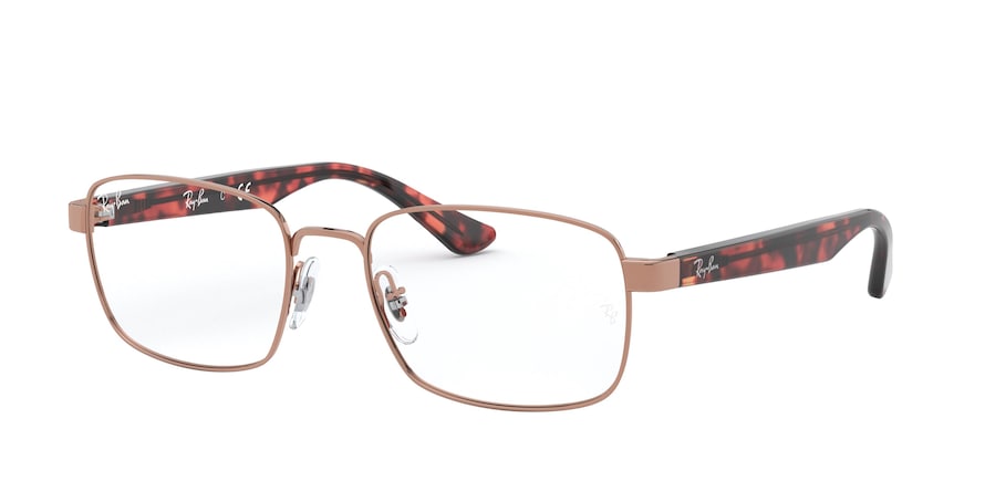 Ray-Ban Optical RX6445 Rectangle Eyeglasses  2943-COPPER 53-18-145 - Color Map bronze/copper