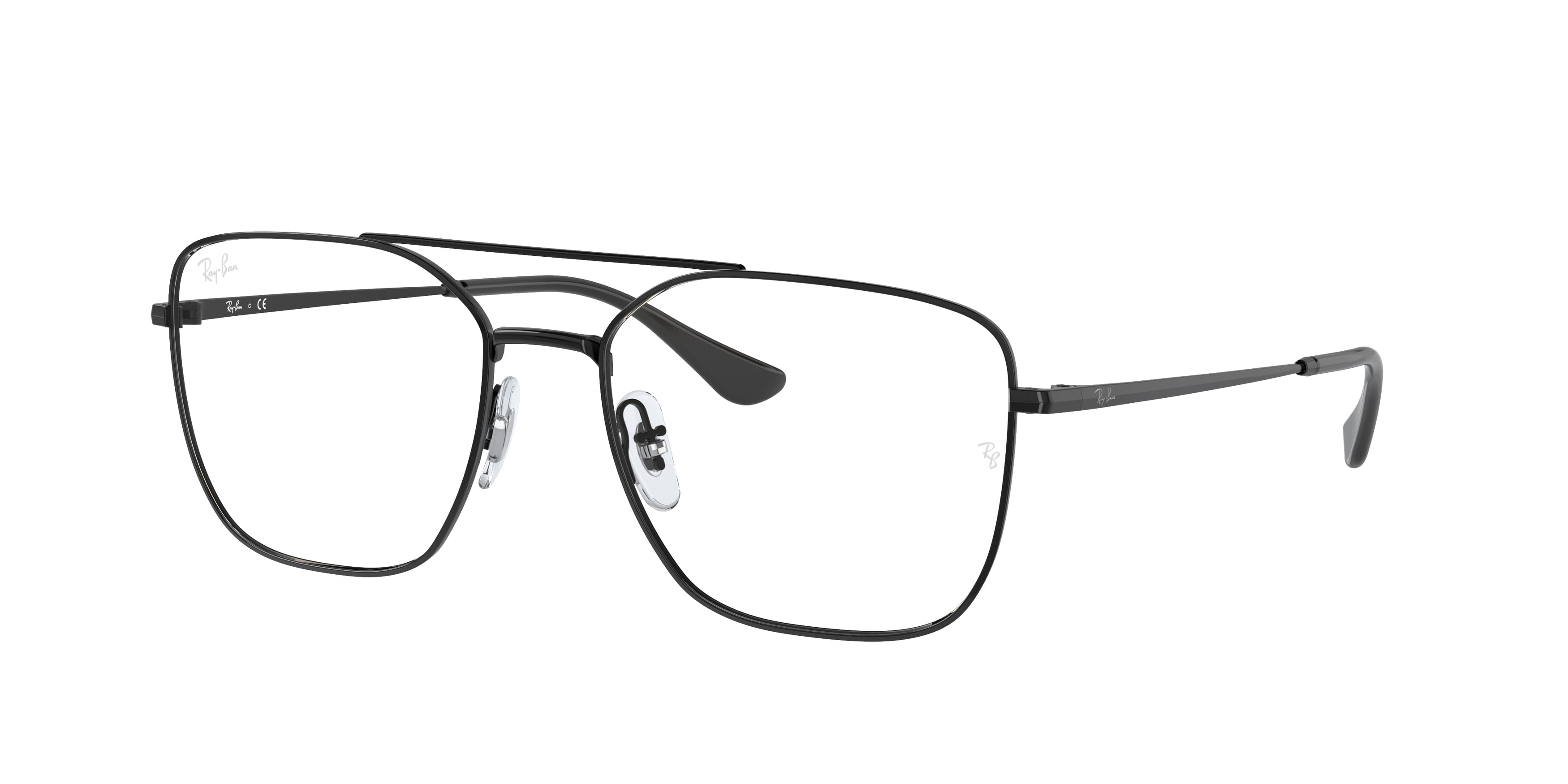 Ray-Ban Optical RX6450 Irregular Eyeglasses  2509-Black 54-145-18 - Color Map Black