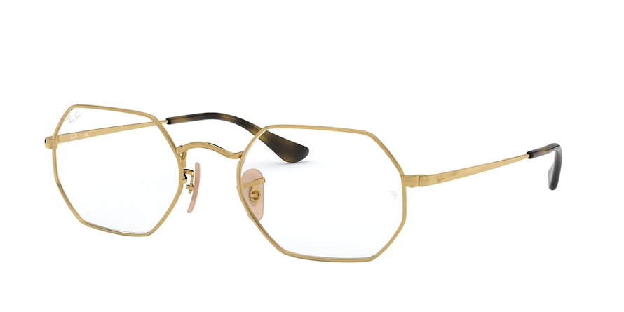 Ray-Ban Optical RX6456 Irregular Eyeglasses  2500-GOLD 53-21-145 - Color Map gold