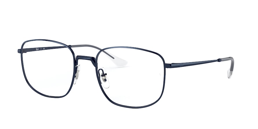 Ray-Ban Optical RX6457 Square Eyeglasses  3079-SANDING BLUE 53-19-145 - Color Map blue