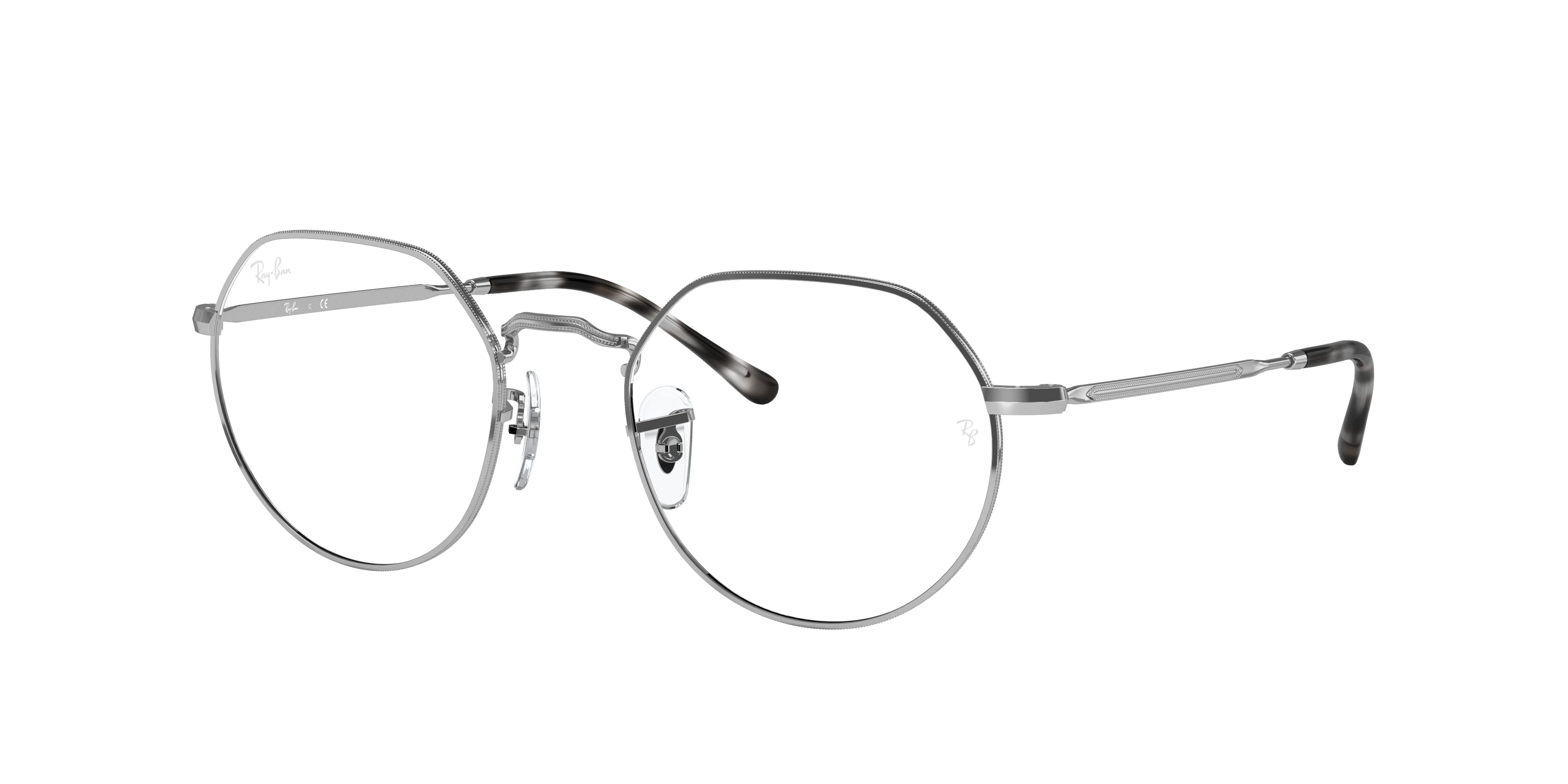 Ray-Ban Optical JACK RX6465 Irregular Eyeglasses  2501-Silver 51-140-20 - Color Map Silver