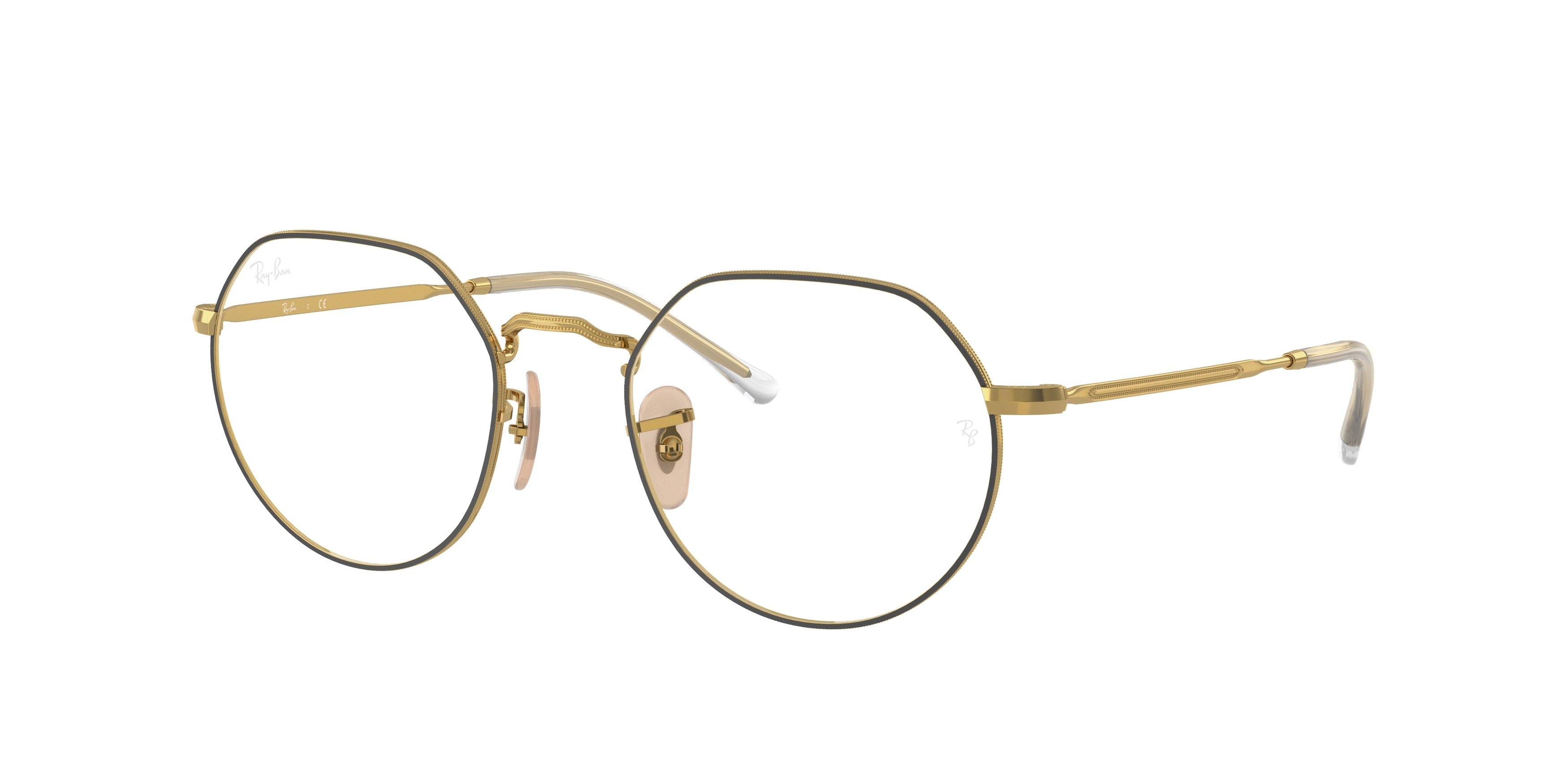 Ray-Ban Optical JACK RX6465 Irregular Eyeglasses  2890-Gold 51-140-20 - Color Map Gold