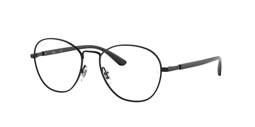 Ray-Ban Optical RX6470 Irregular Eyeglasses  2509-BLACK 52-17-140 - Color Map black