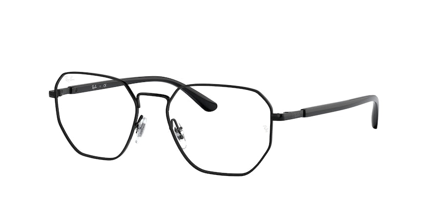 Ray-Ban Optical RX6471 Irregular Eyeglasses  2509-BLACK 52-17-145 - Color Map black