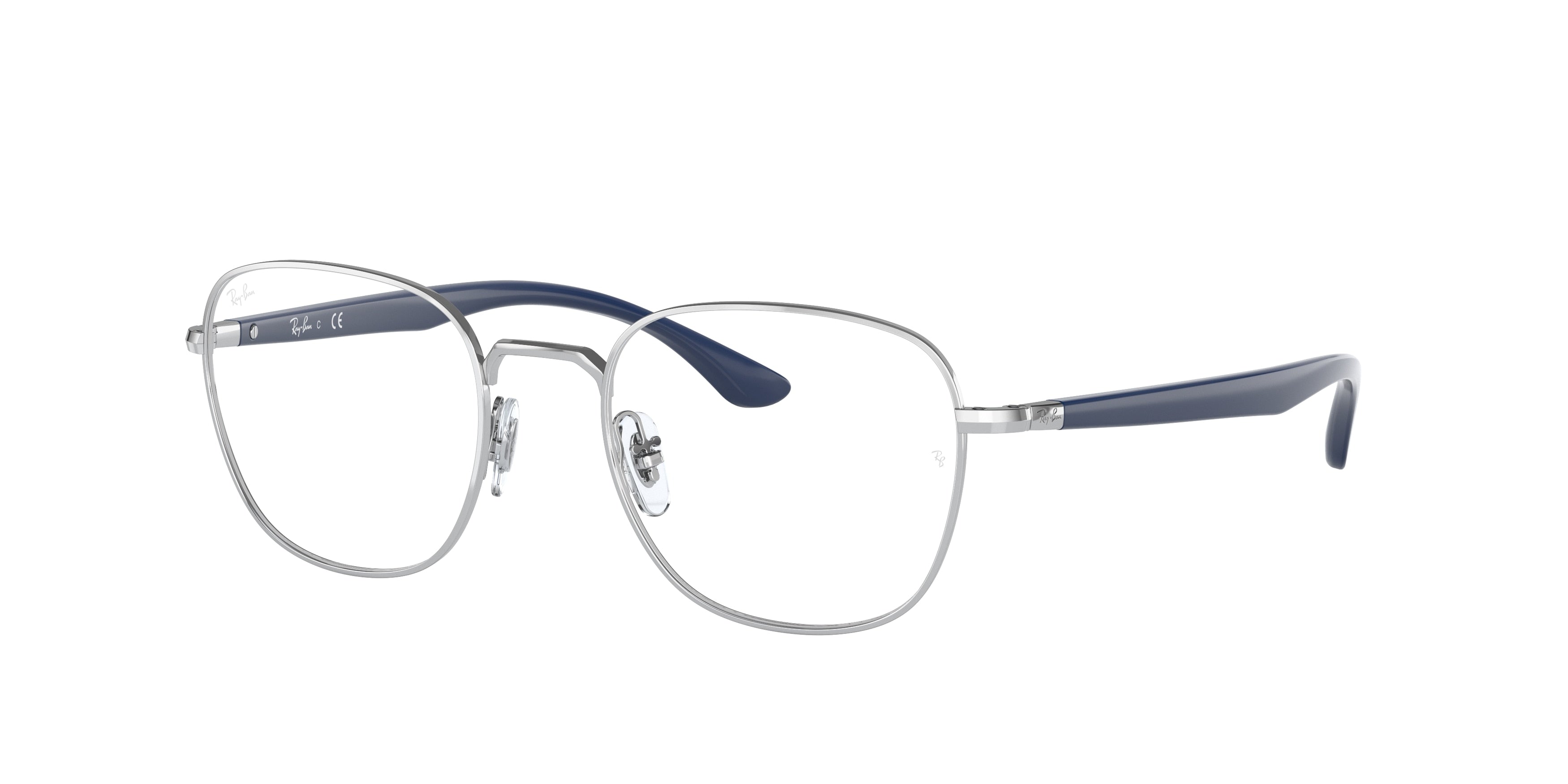 Ray-Ban Optical RX6477 Square Eyeglasses  2501-Silver 51-145-19 - Color Map Silver