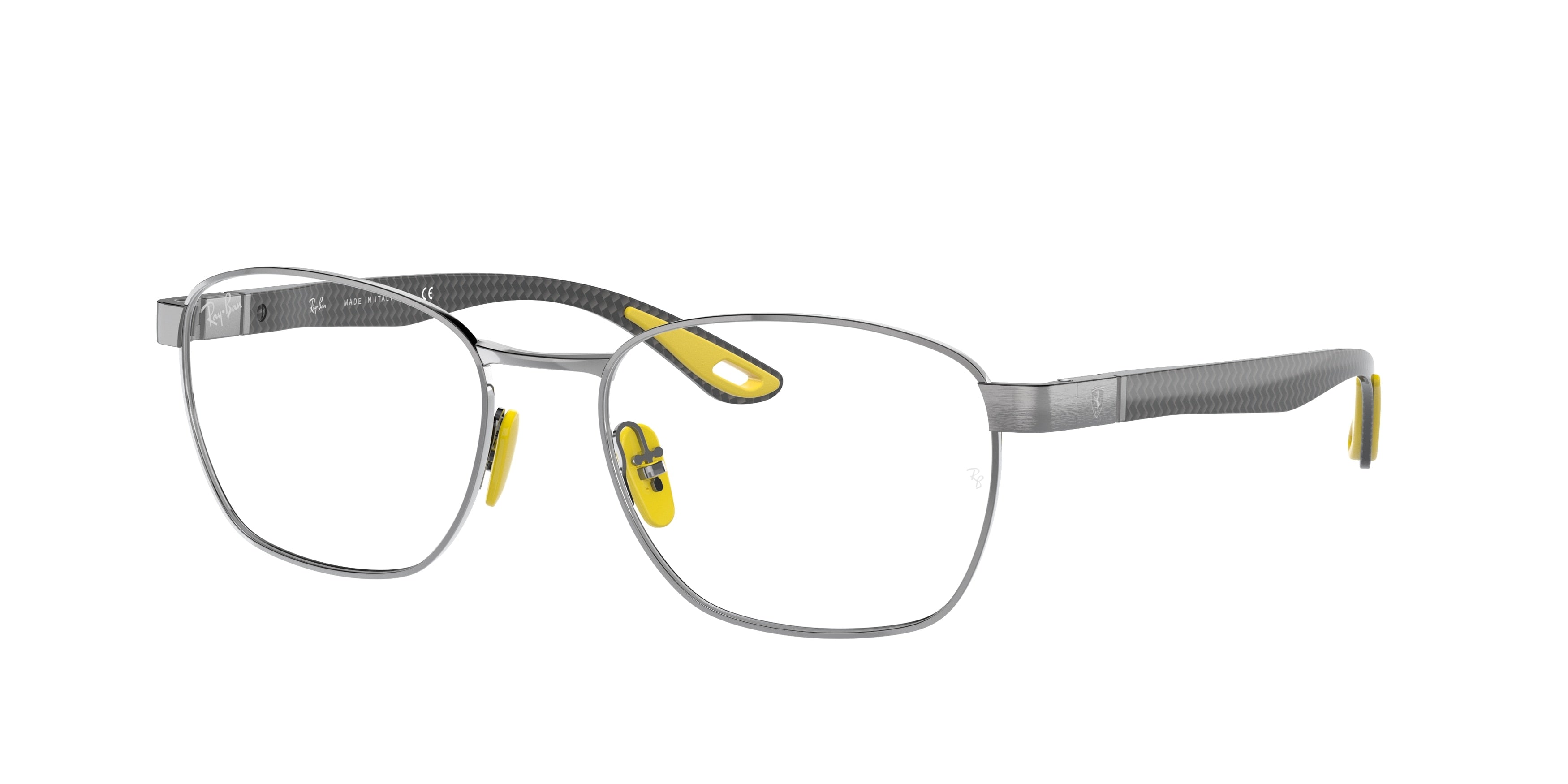 Ray-Ban Optical SCUDERIA FERRARI COLLECTION RX6480M Pillow Eyeglasses  F065-Gunmetal 53-145-18 - Color Map Grey