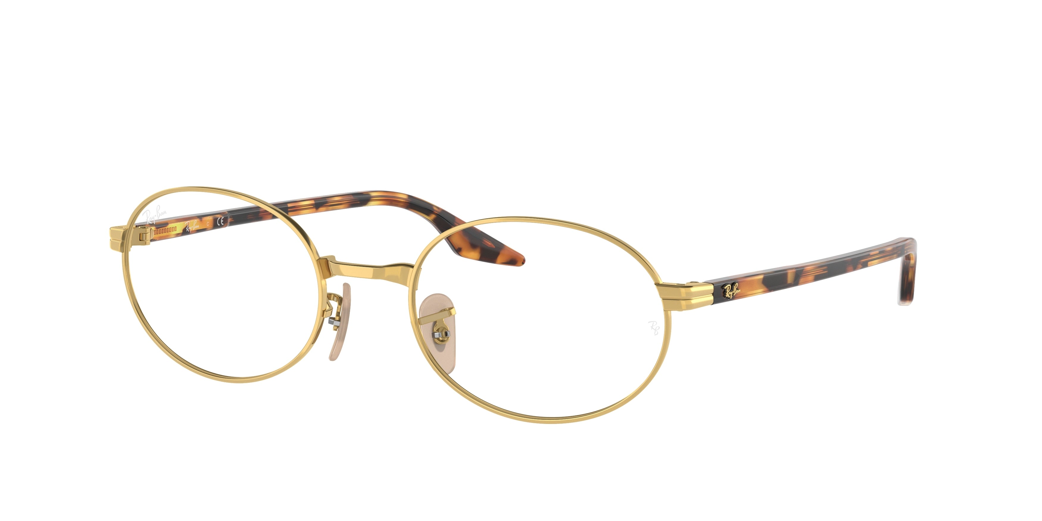 Ray-Ban Optical RX6481V Oval Eyeglasses  2500-Gold 53-145-21 - Color Map Gold