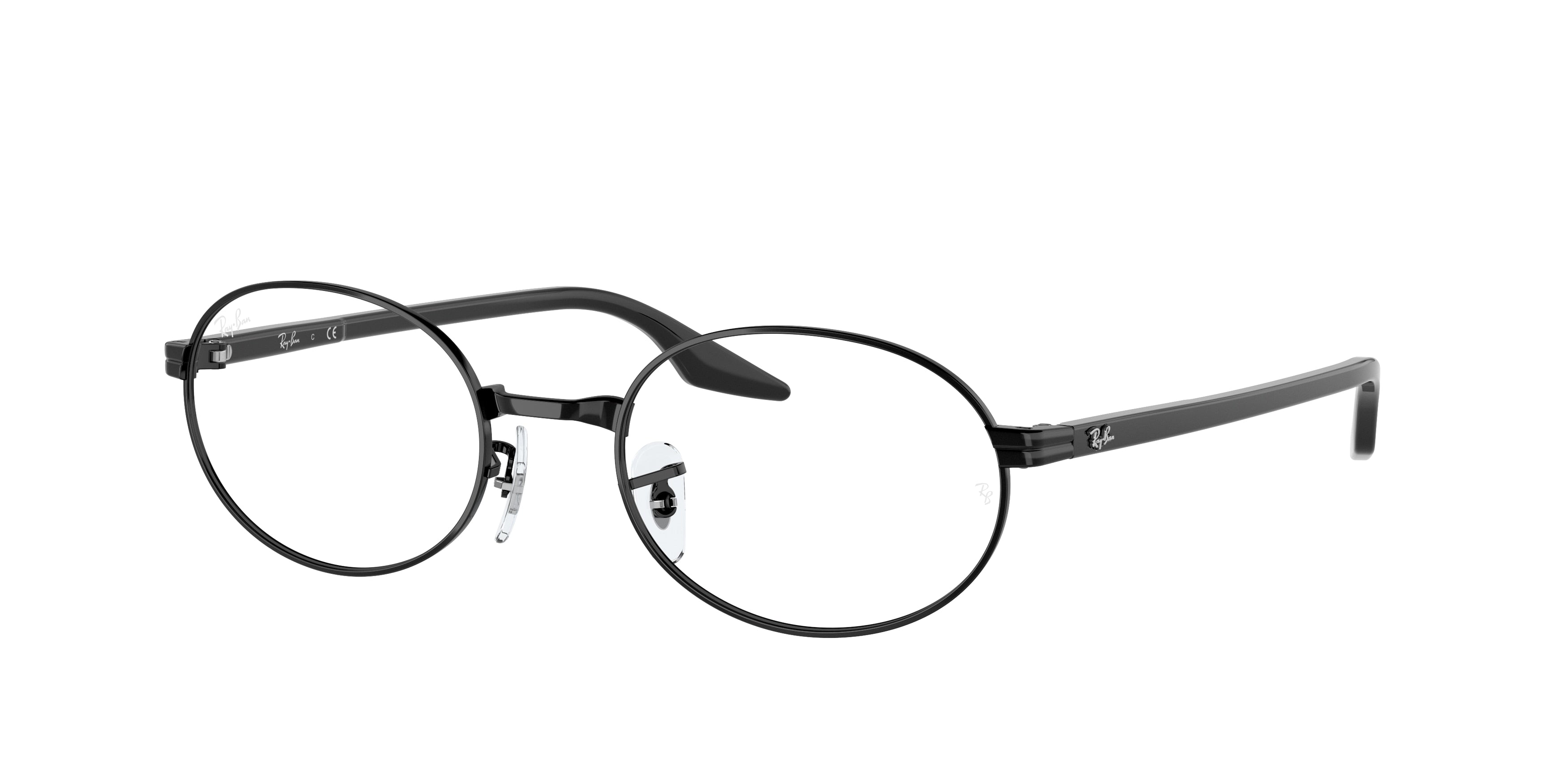 Ray-Ban Optical RX6481V Oval Eyeglasses  2509-Black 53-145-21 - Color Map Black