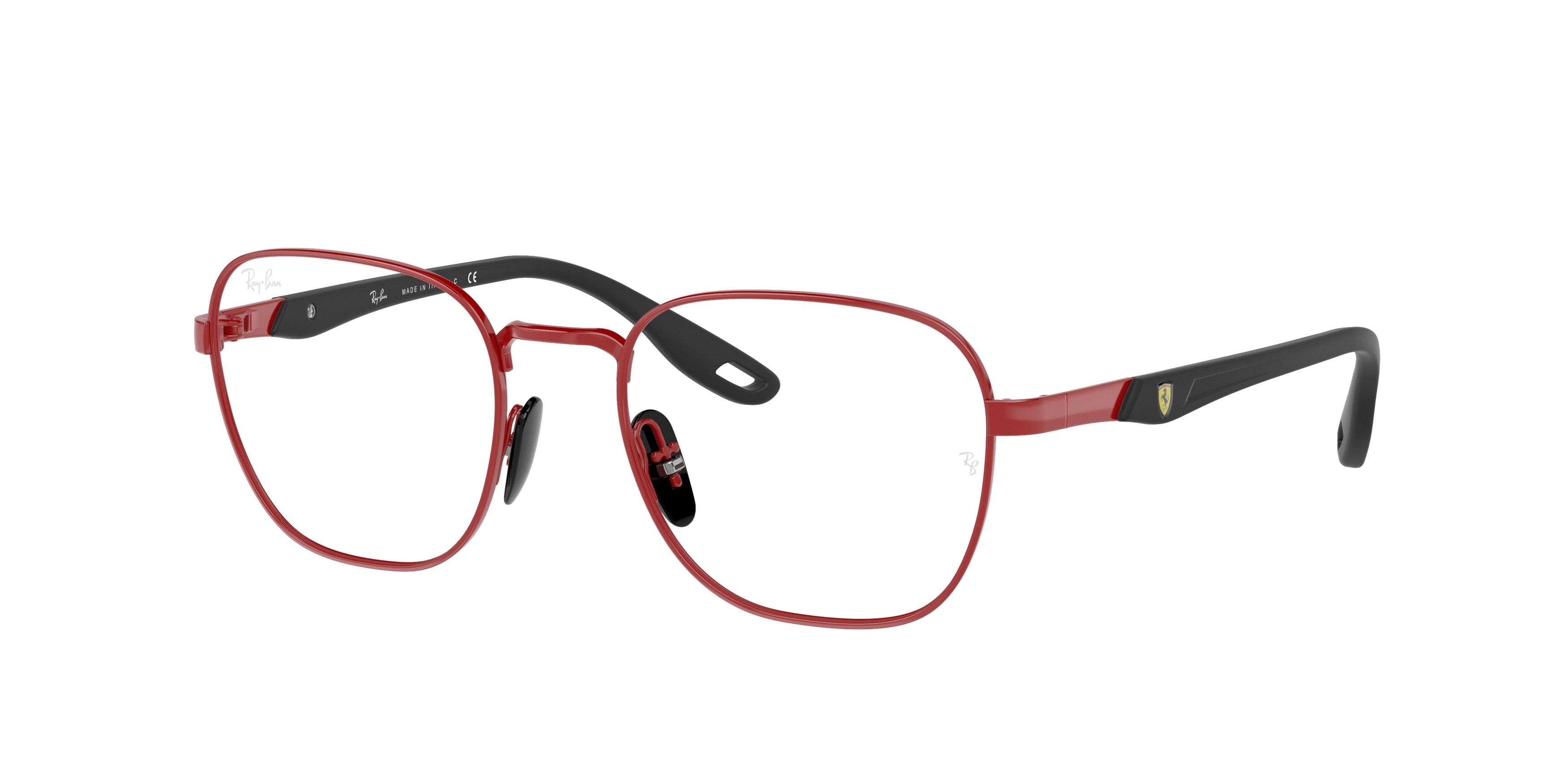 Ray-Ban Optical RX6484M Square Eyeglasses  F047-Red 51-140-19 - Color Map Red