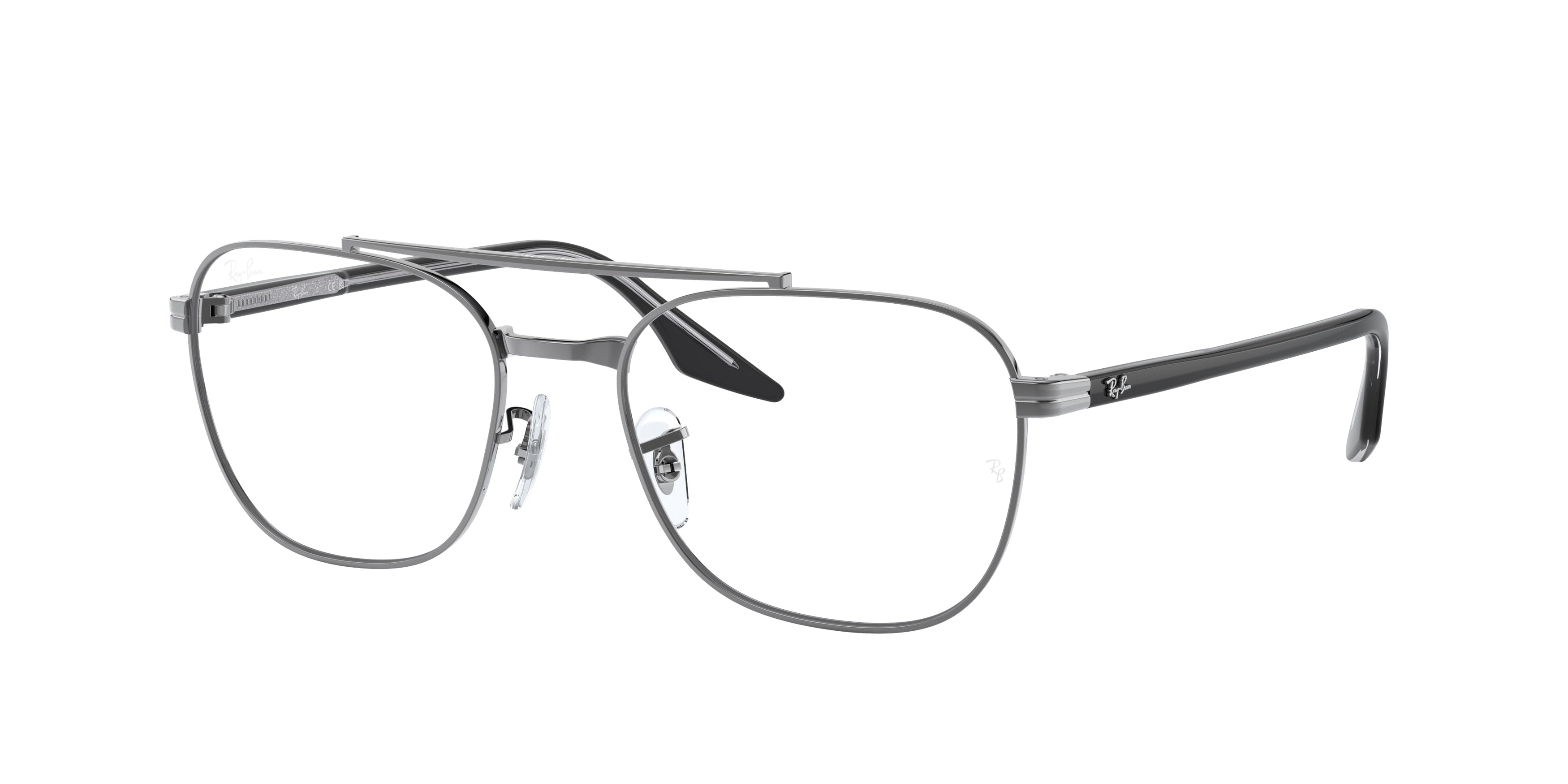 Ray-Ban Optical RX6485 Square Eyeglasses  2502-Gunmetal 55-145-19 - Color Map Grey