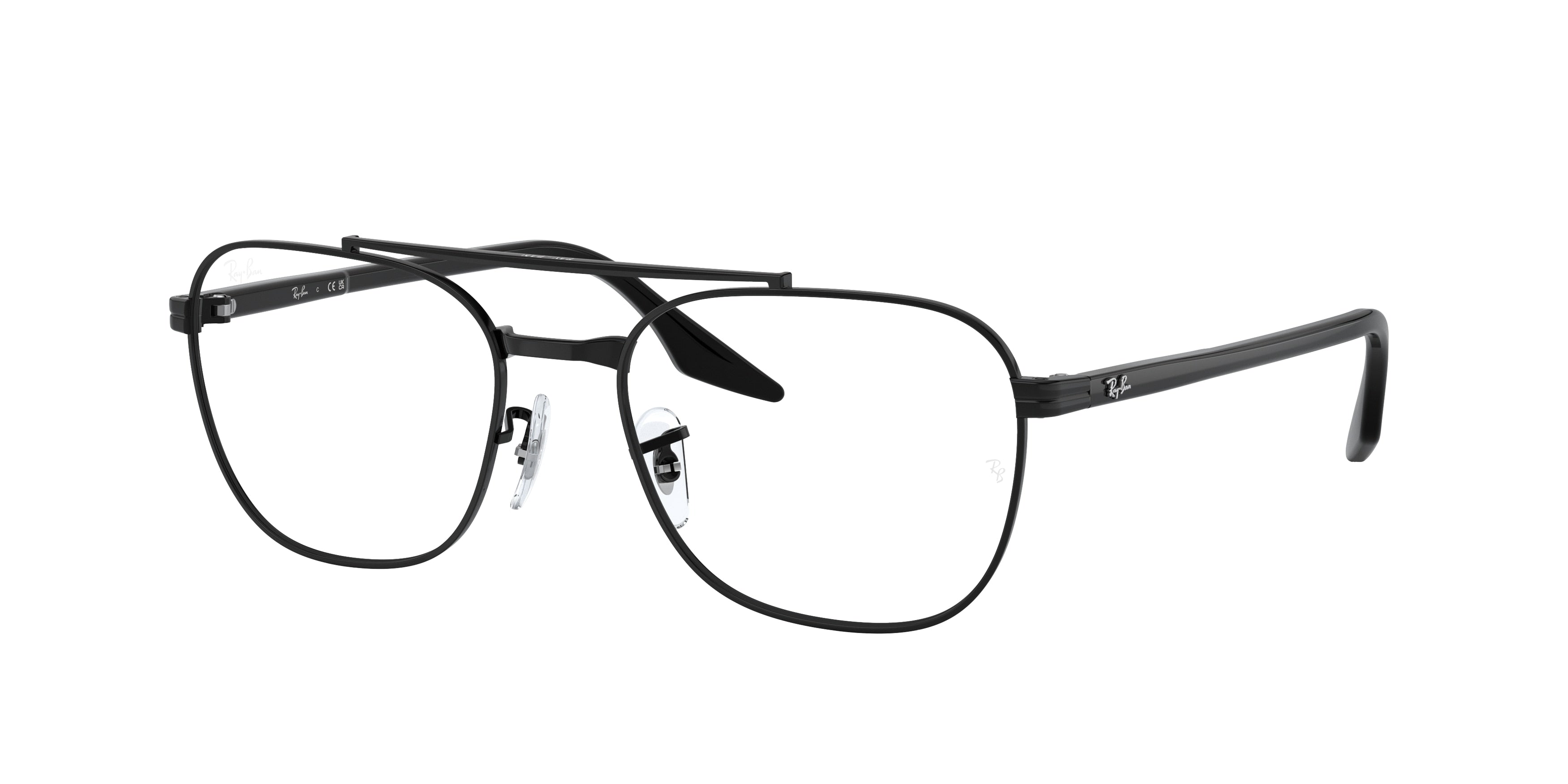 Ray-Ban Optical RX6485 Square Eyeglasses  2509-Black 55-145-19 - Color Map Black
