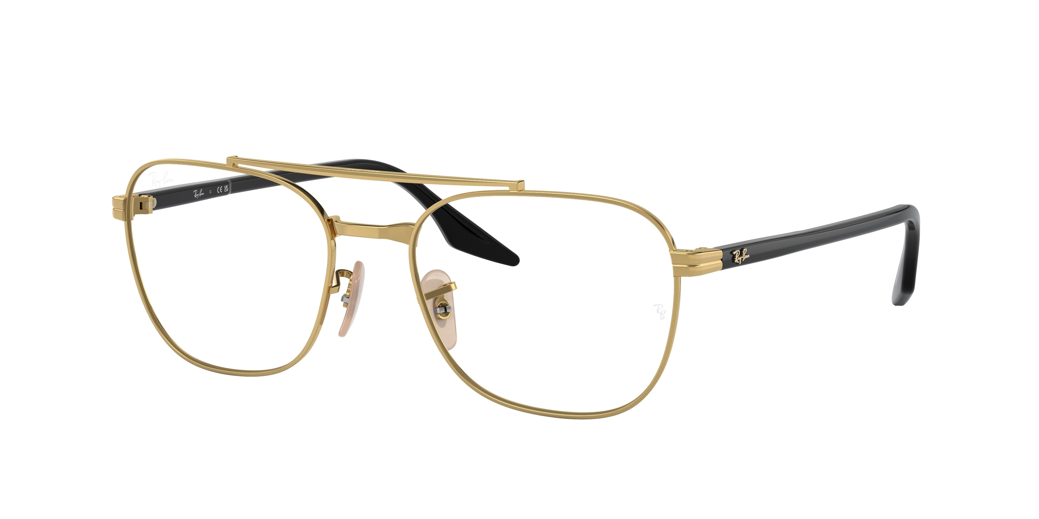 Ray-Ban Optical RX6485 Square Eyeglasses  3122-Gold 55-145-19 - Color Map Gold