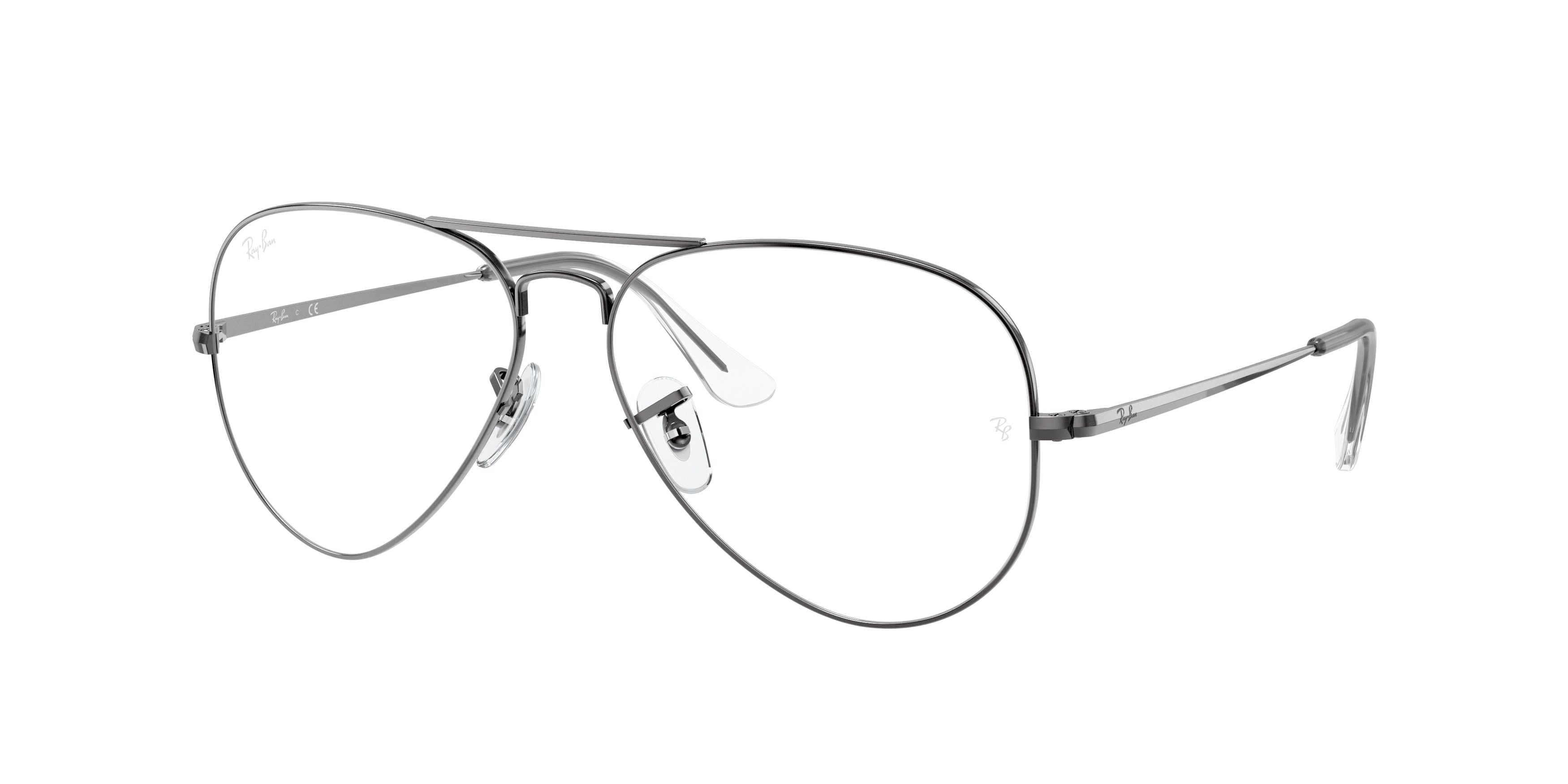 Ray-Ban Optical AVIATOR RX6489 Pilot Eyeglasses  2502-Gunmetal 57-140-14 - Color Map Grey