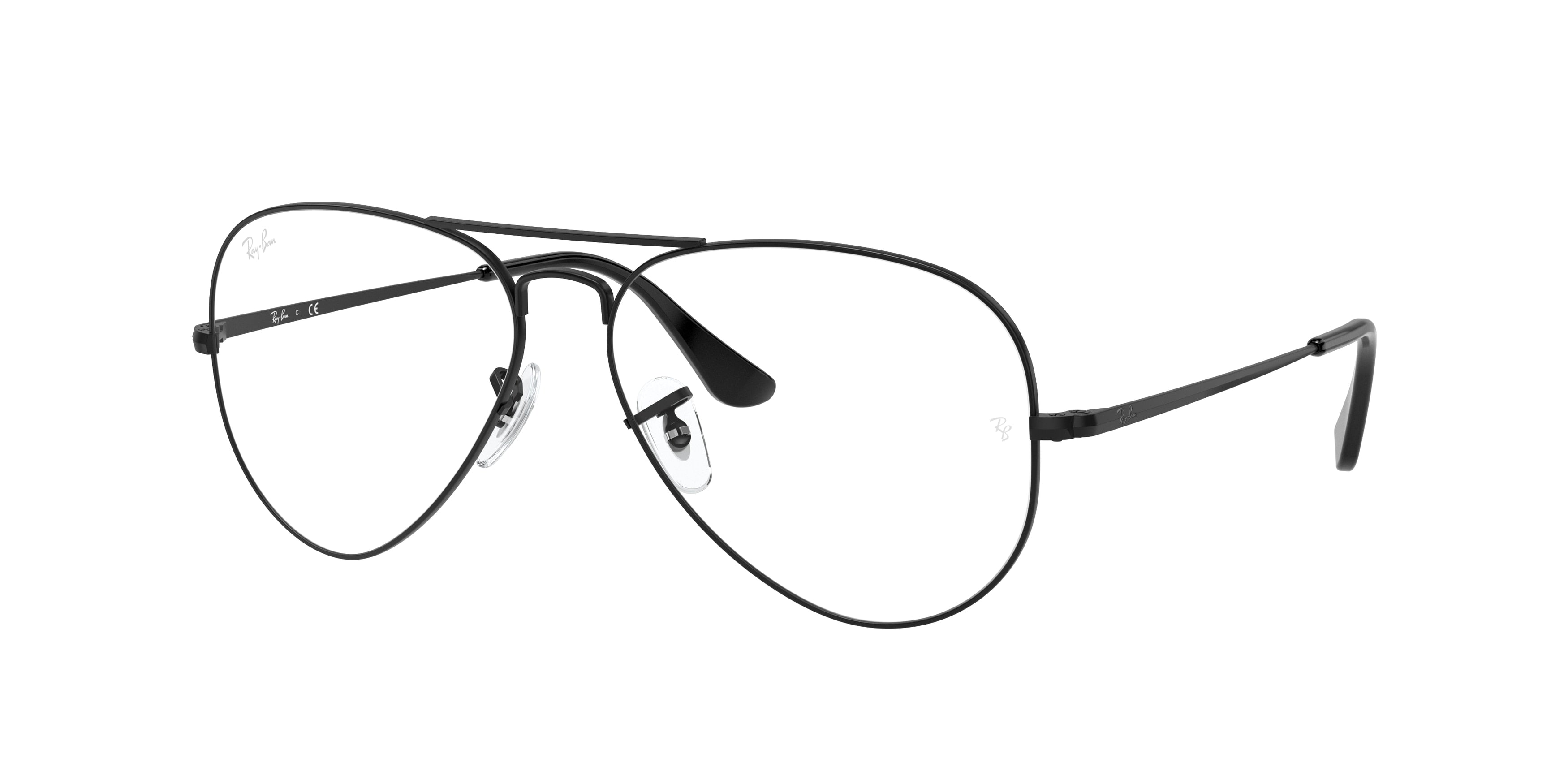 Ray-Ban Optical AVIATOR RX6489 Pilot Eyeglasses  2503-Black 57-140-14 - Color Map Black