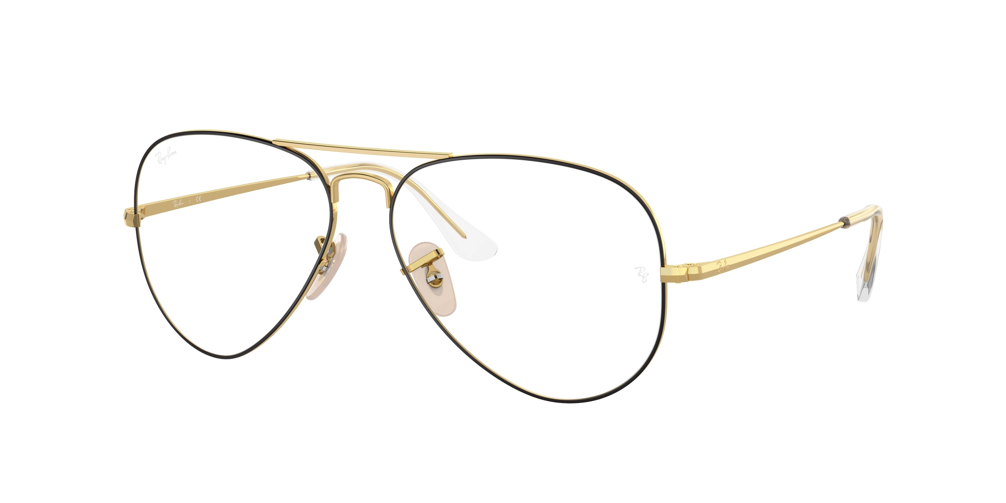 Ray-Ban Optical AVIATOR RX6489 Pilot Eyeglasses  2890-Gold 57-140-14 - Color Map Gold