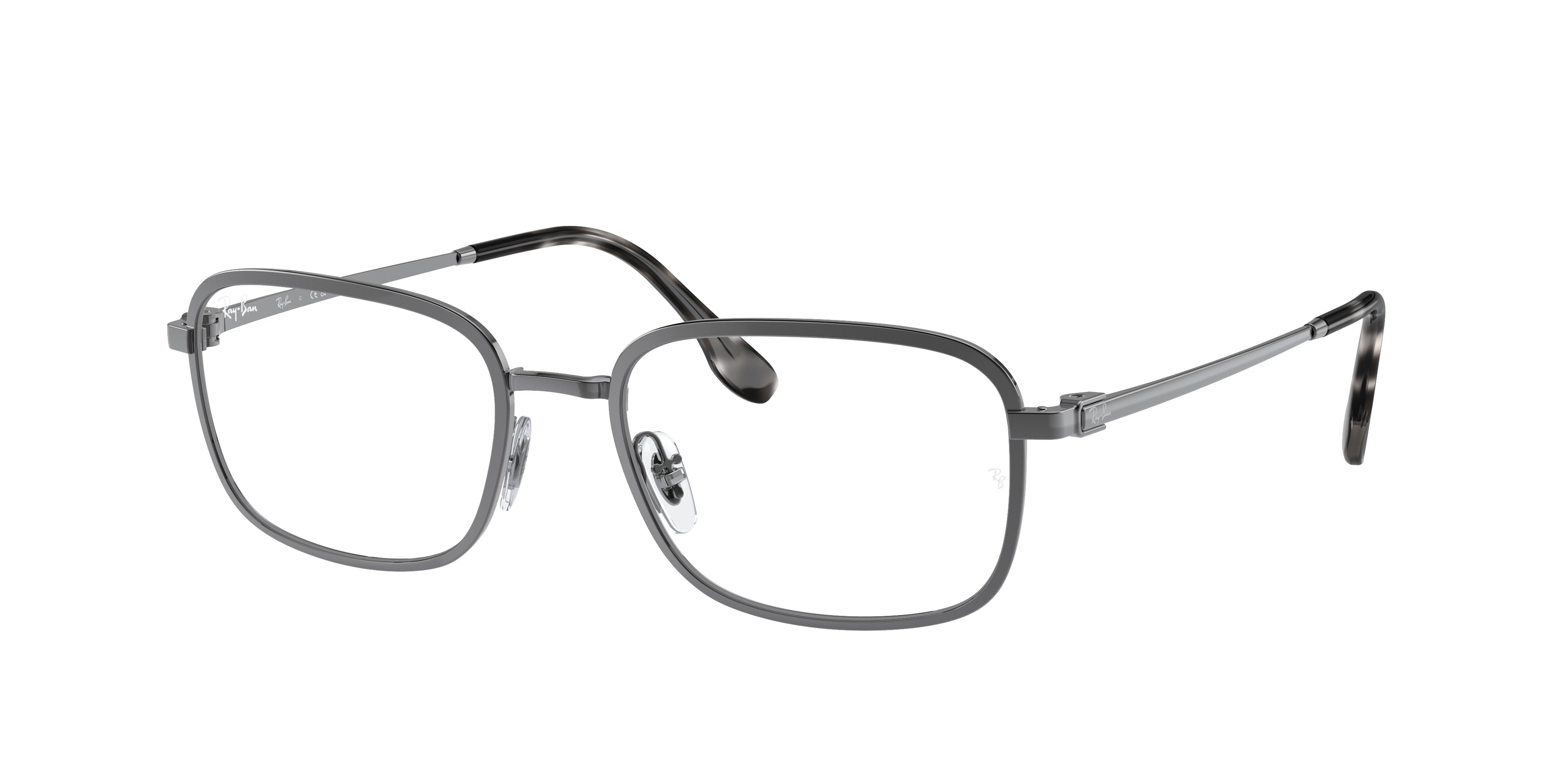 Ray-Ban Optical RX6495 Pillow Eyeglasses  2502-Gunmetal 54-145-19 - Color Map Grey