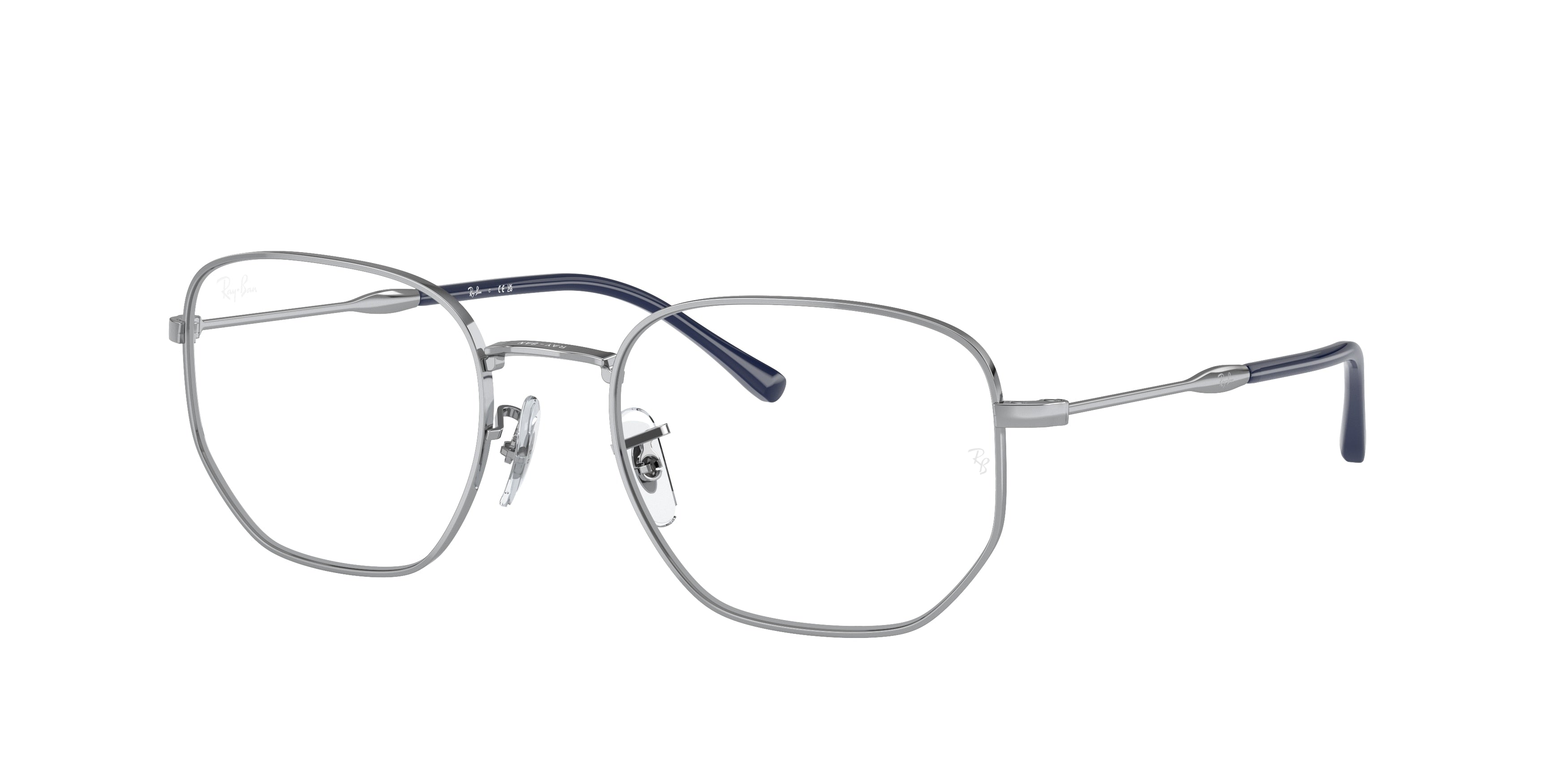Ray-Ban Optical RX6496 Irregular Eyeglasses  2501-Silver 53-145-20 - Color Map Silver