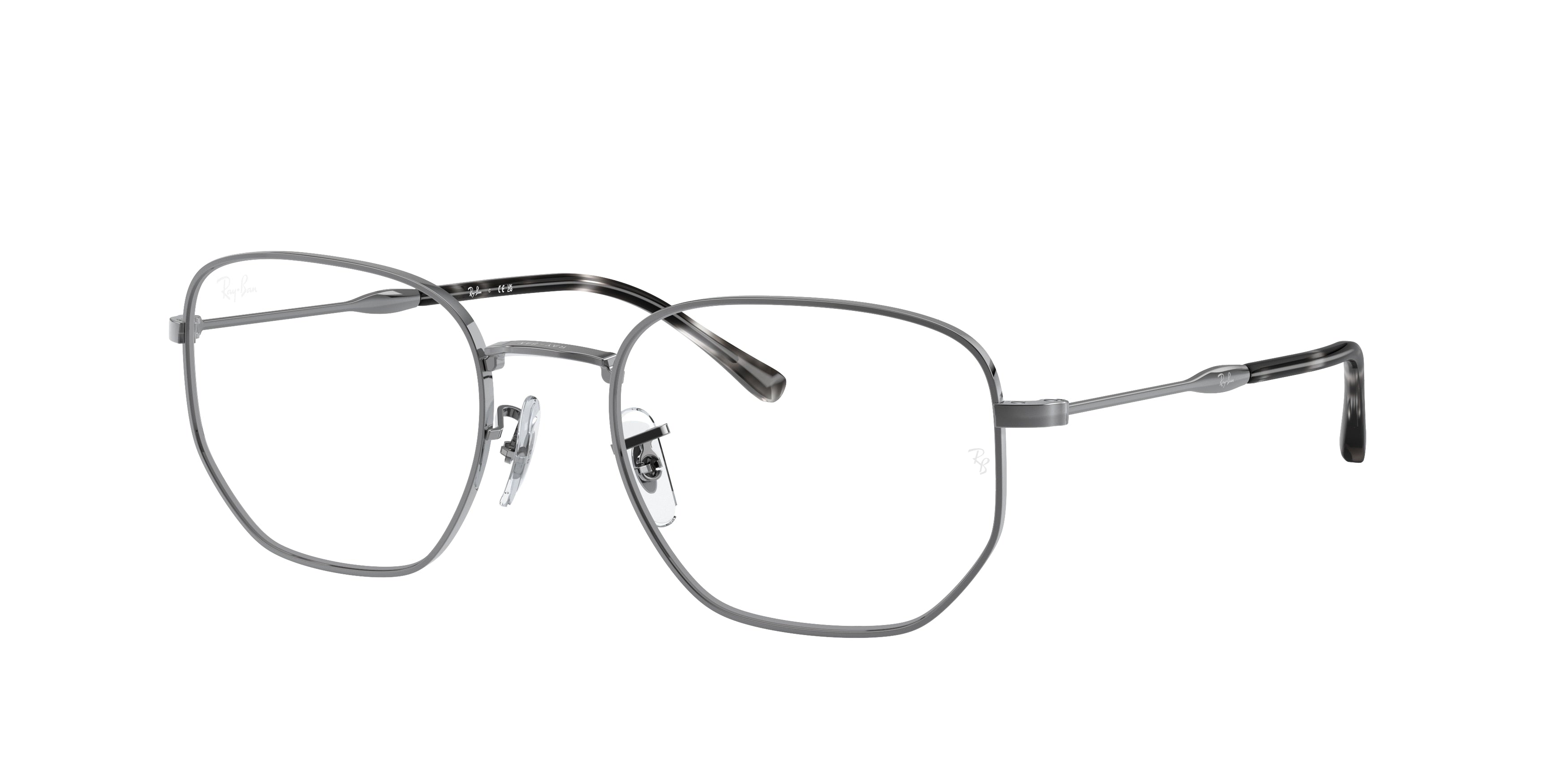 Ray-Ban Optical RX6496 Irregular Eyeglasses  2502-Gunmetal 53-145-20 - Color Map Grey