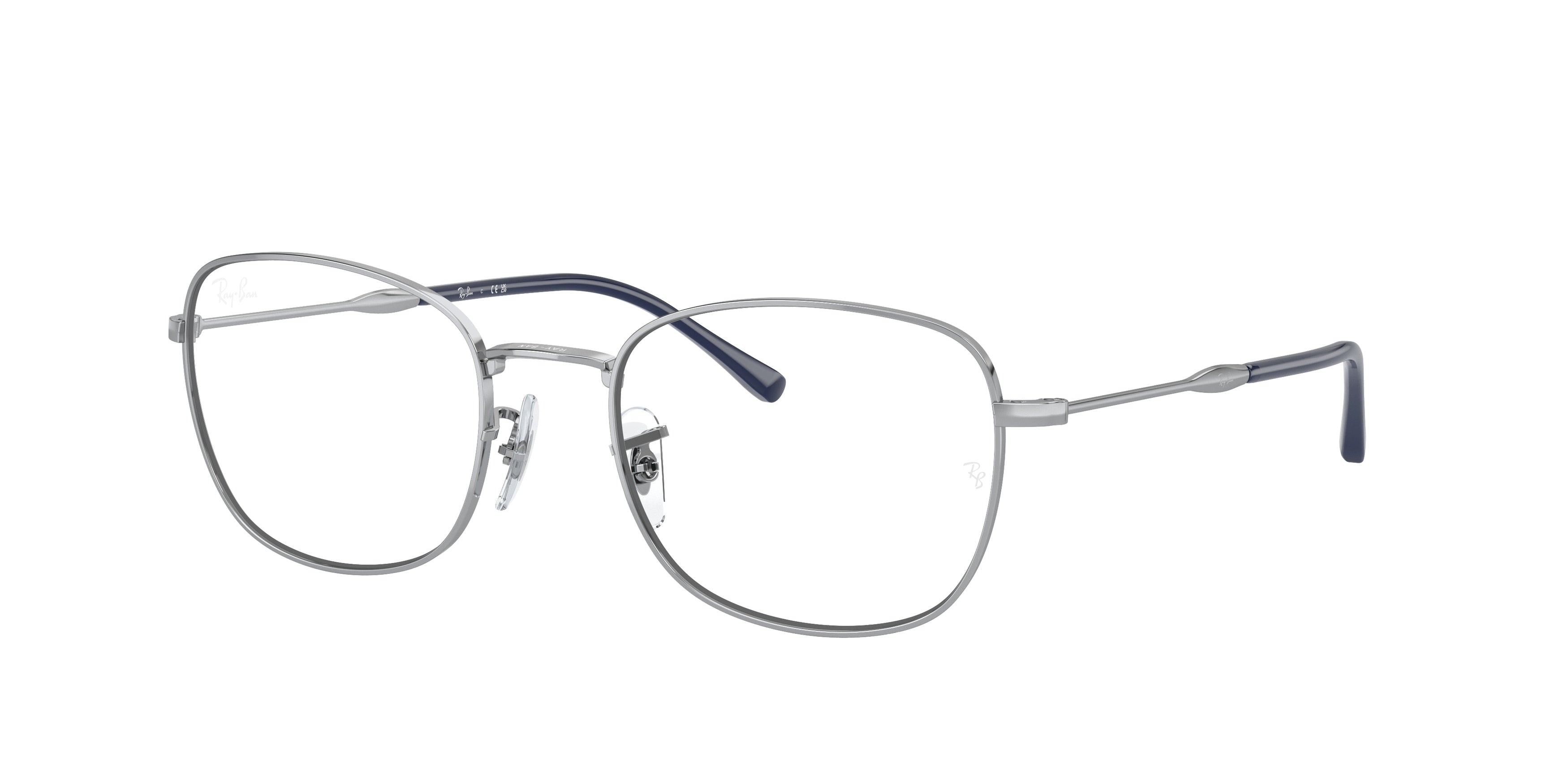 Ray-Ban Optical RX6497 Pillow Eyeglasses  2501-Silver 53-145-20 - Color Map Silver