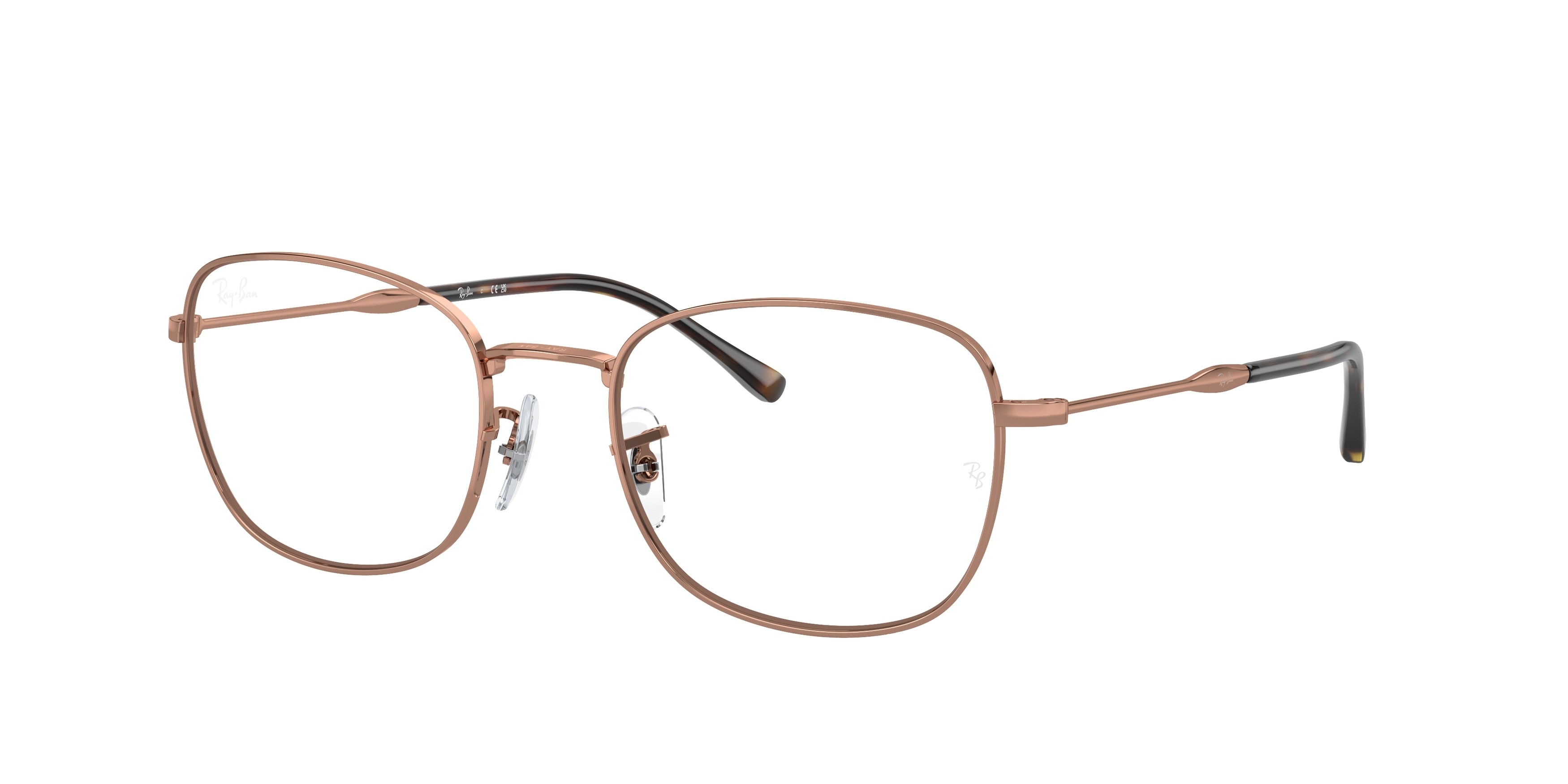 Ray-Ban Optical RX6497 Pillow Eyeglasses  3094-Rose Gold 53-145-20 - Color Map Gold