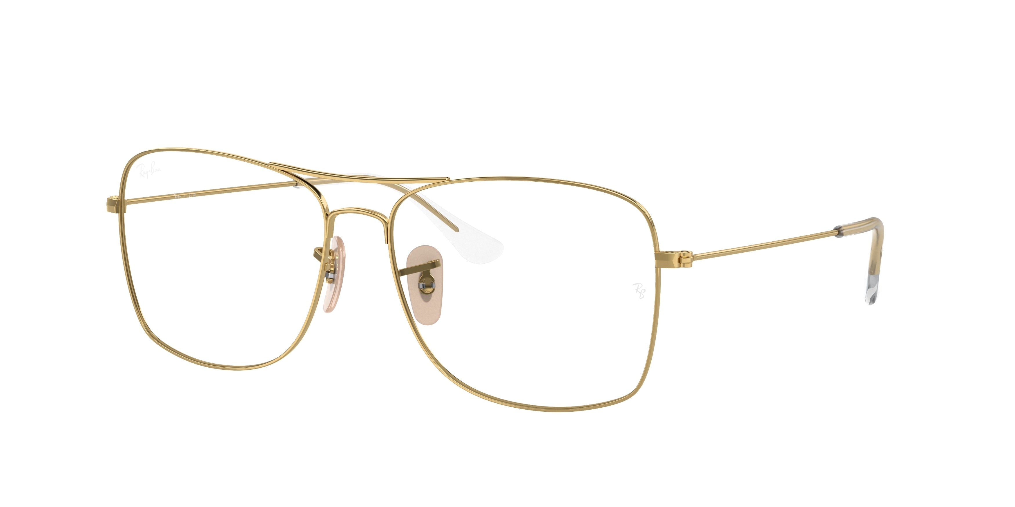 Ray-Ban Optical RX6498 Square Eyeglasses  2500-Gold 57-145-15 - Color Map Gold