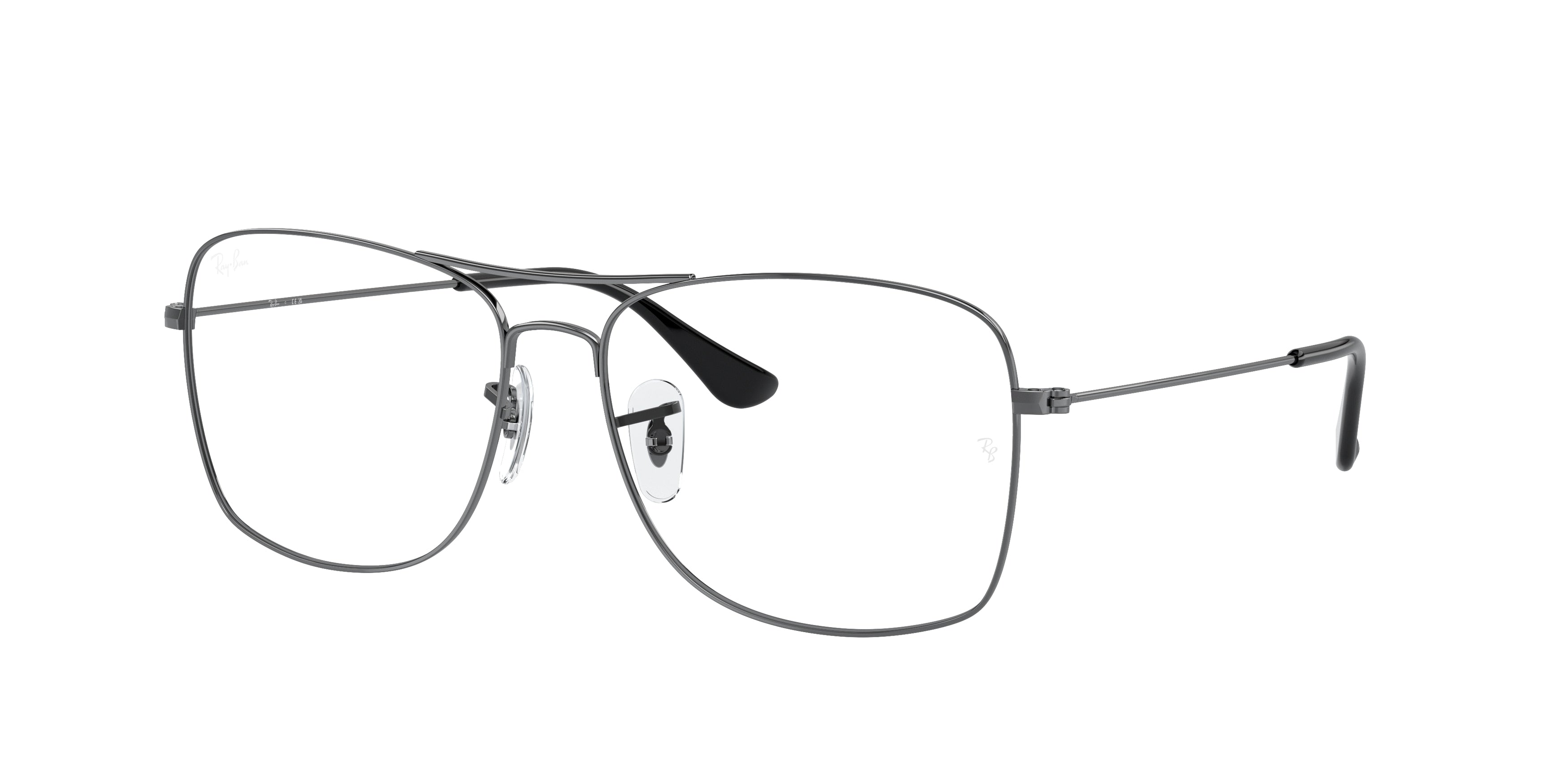 Ray-Ban Optical RX6498 Square Eyeglasses  2502-Gunmetal 57-145-15 - Color Map Grey