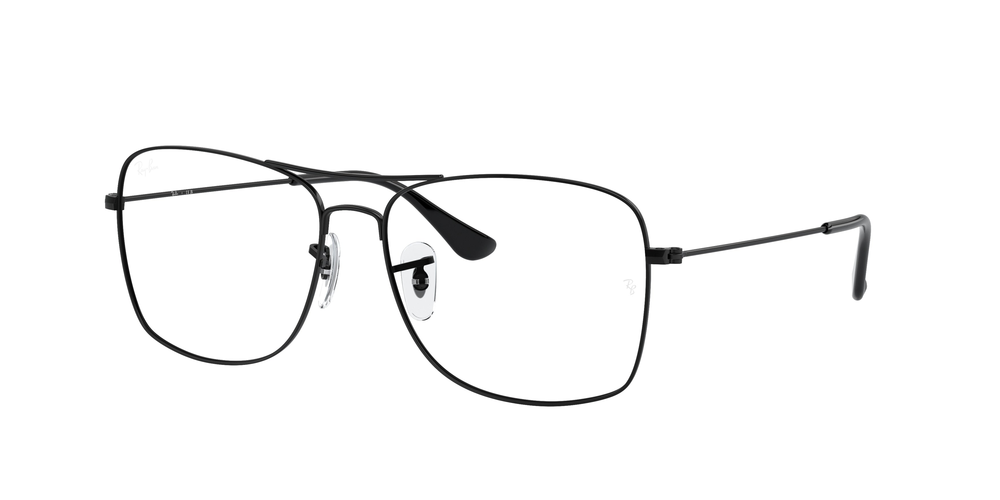 Ray-Ban Optical RX6498 Square Eyeglasses  2509-Black 57-145-15 - Color Map Black