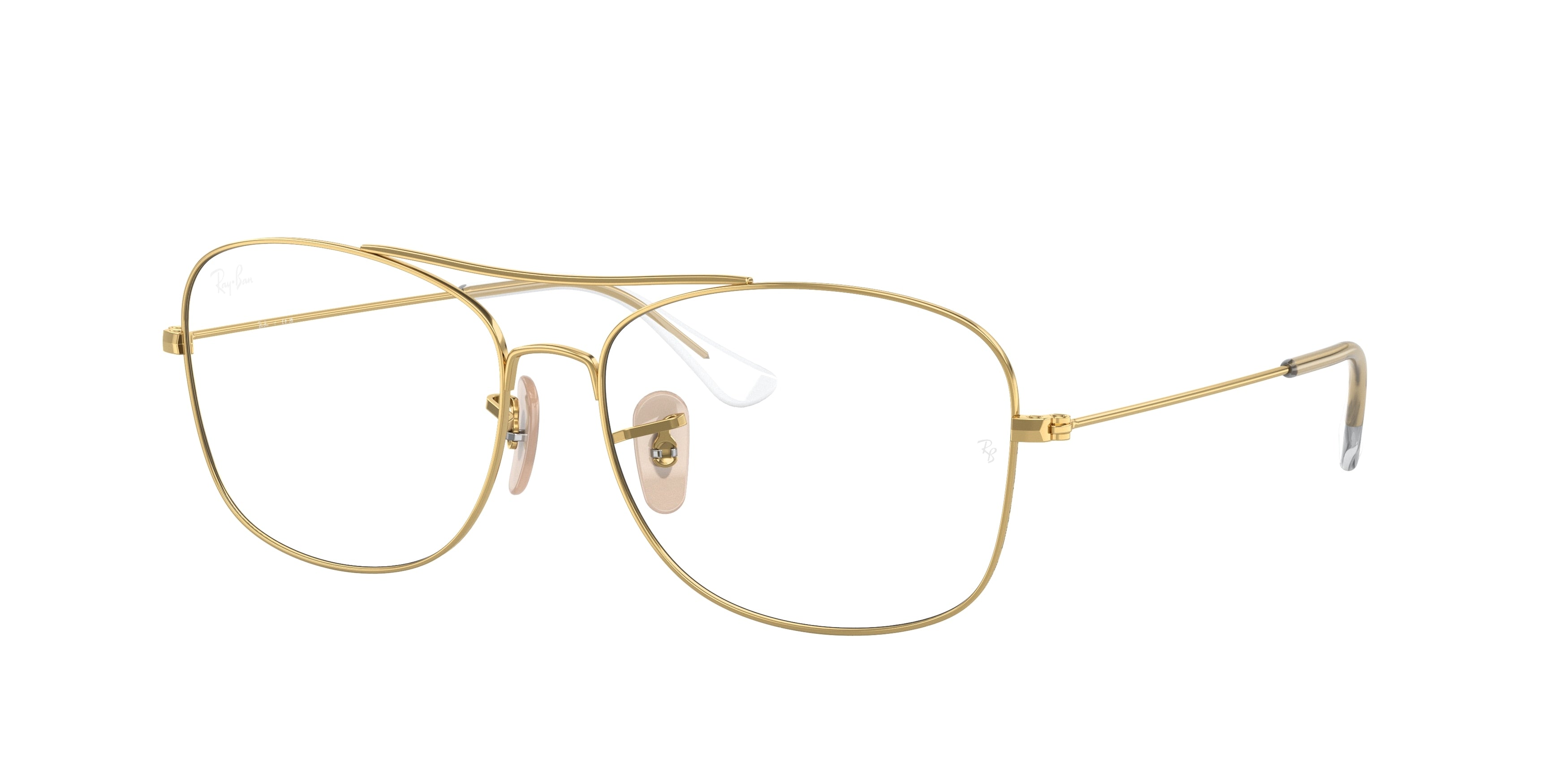 Ray-Ban Optical RX6499 Pillow Eyeglasses  2500-Gold 57-145-15 - Color Map Gold